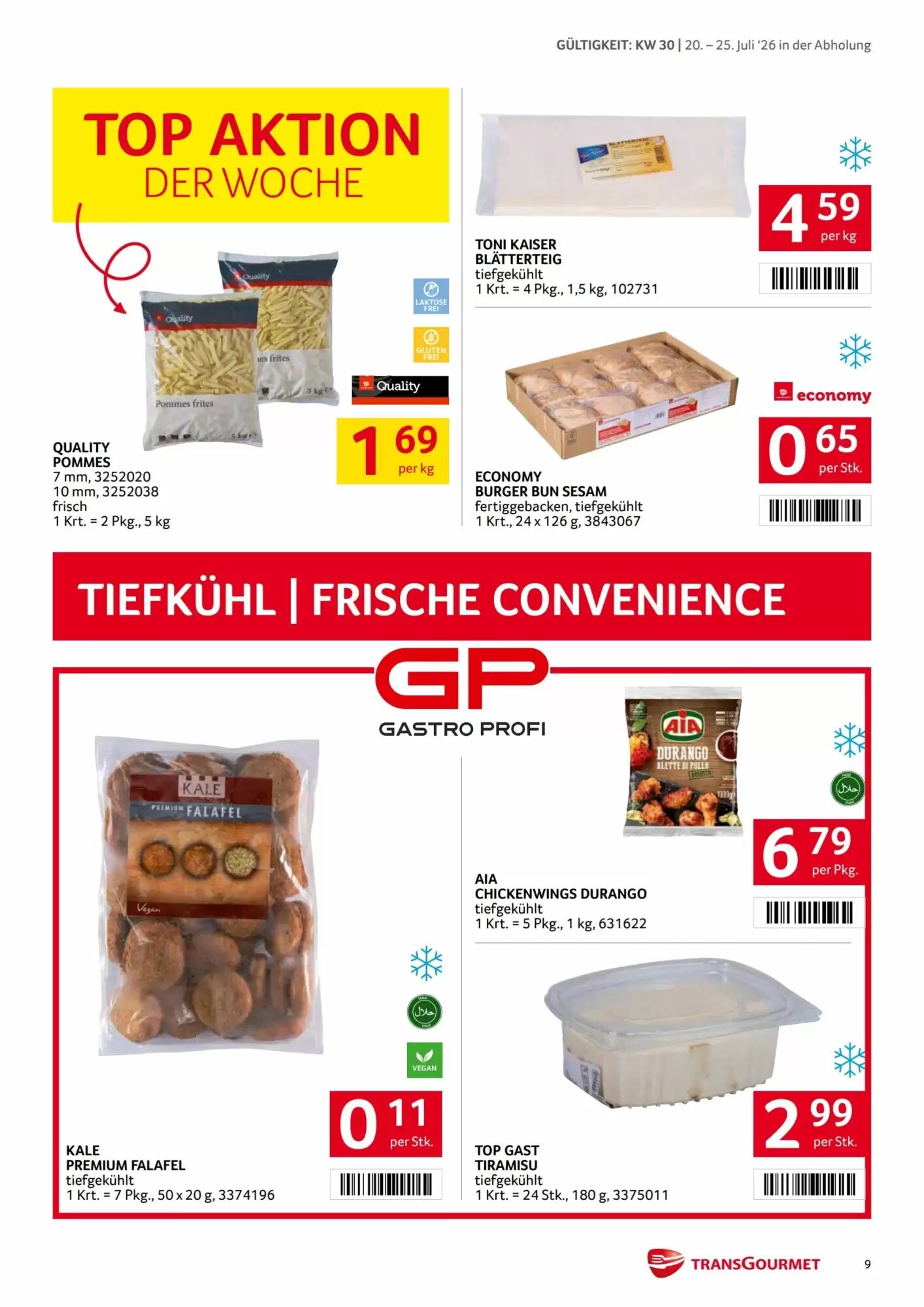 Transgourmet Flugblatt (ab 20.07.2026) - Angebote und Prospekt - Seite 9