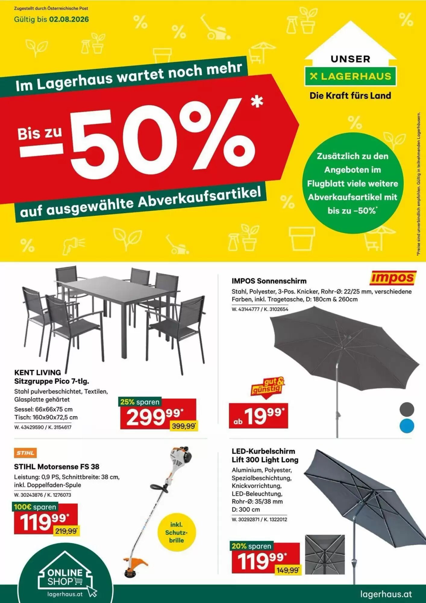Lagerhaus Graz Land Flugblatt (ab 20.07.2026) - Angebote und Prospekt - Seite 1