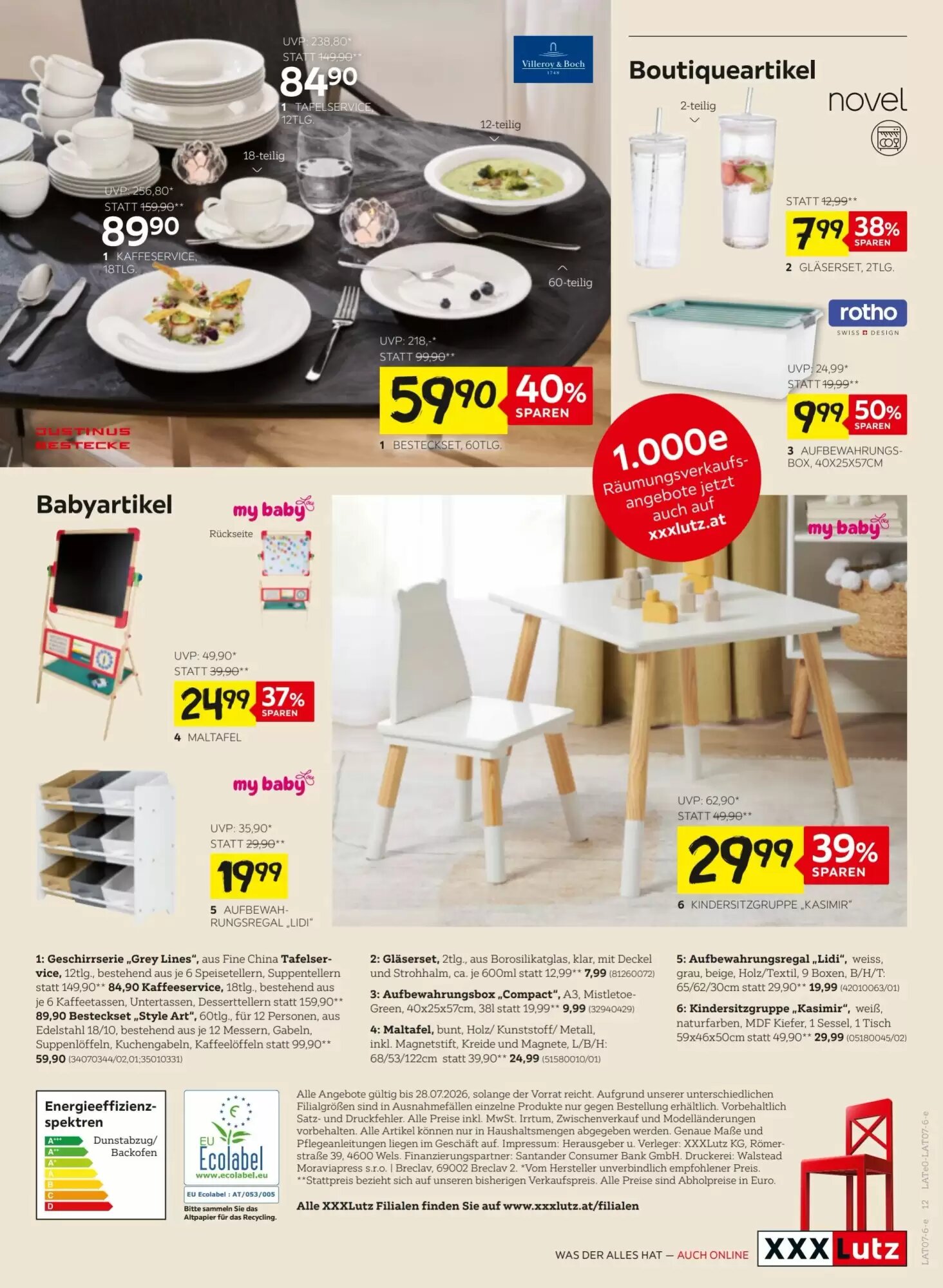 XXXLutz Flugblatt (ab 21.07.2026) - Angebote und Prospekt - Seite 12