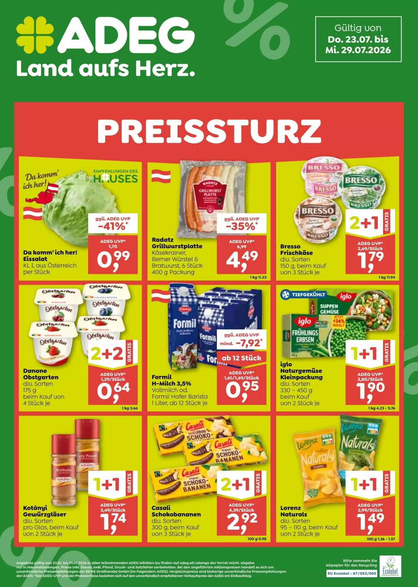 ADEG Flugblatt (ab 23.07.2026) - Angebote und Prospekt - Seite 1