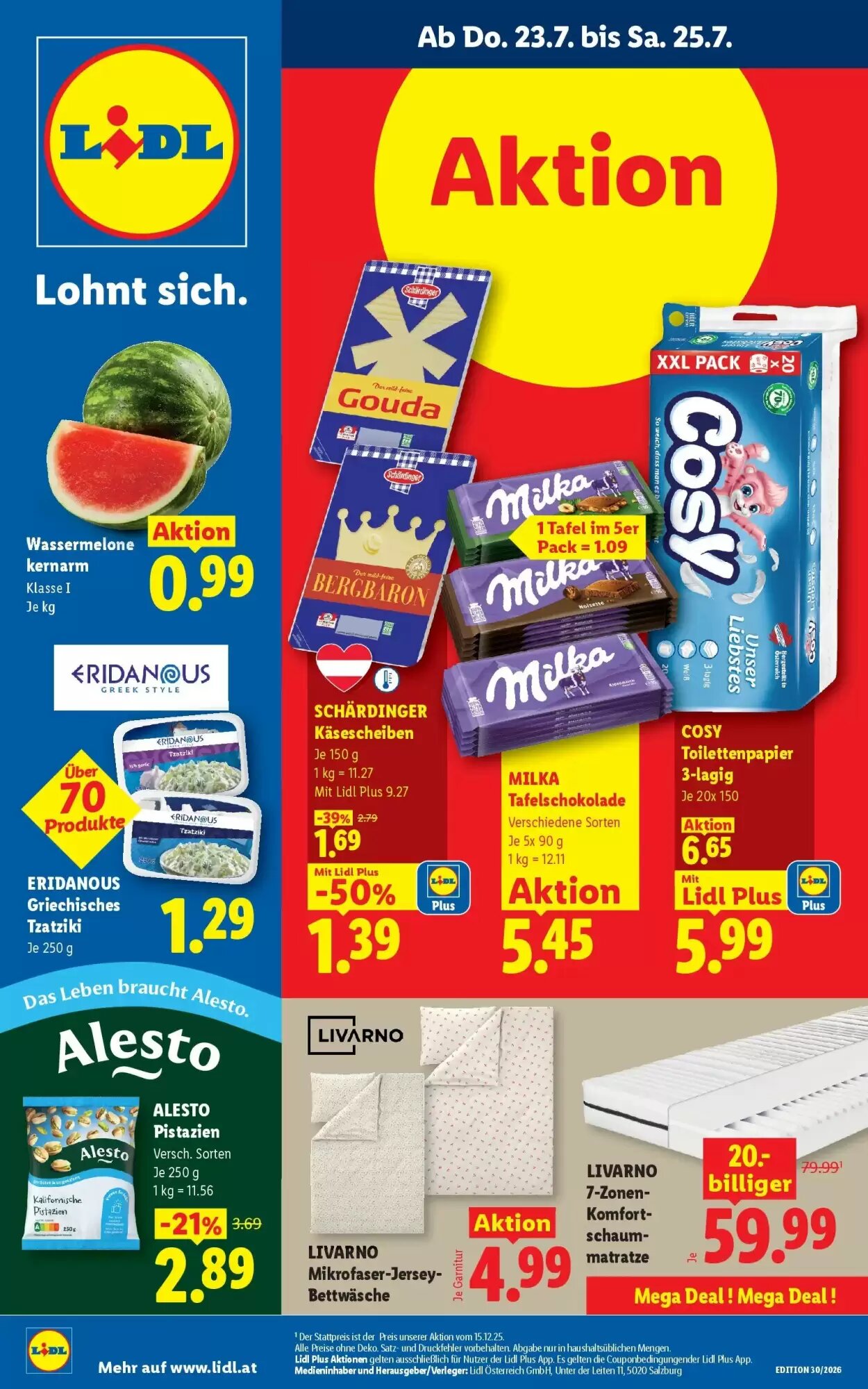 Lidl Flugblatt (ab 23.07.2026) - Angebote und Prospekt - Seite 1