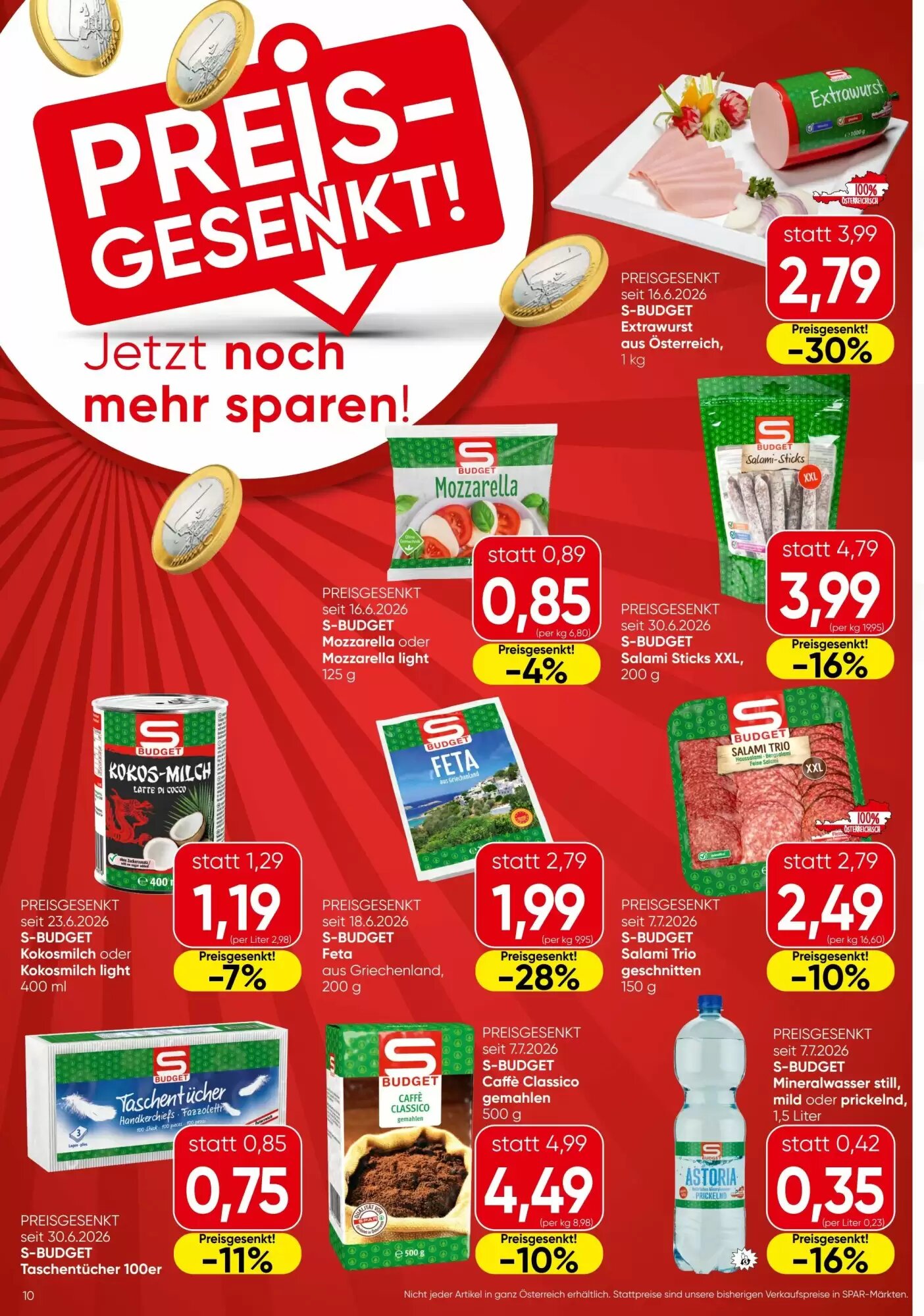 Spar Flugblatt (ab 23.07.2026) - Angebote und Prospekt - Seite 10