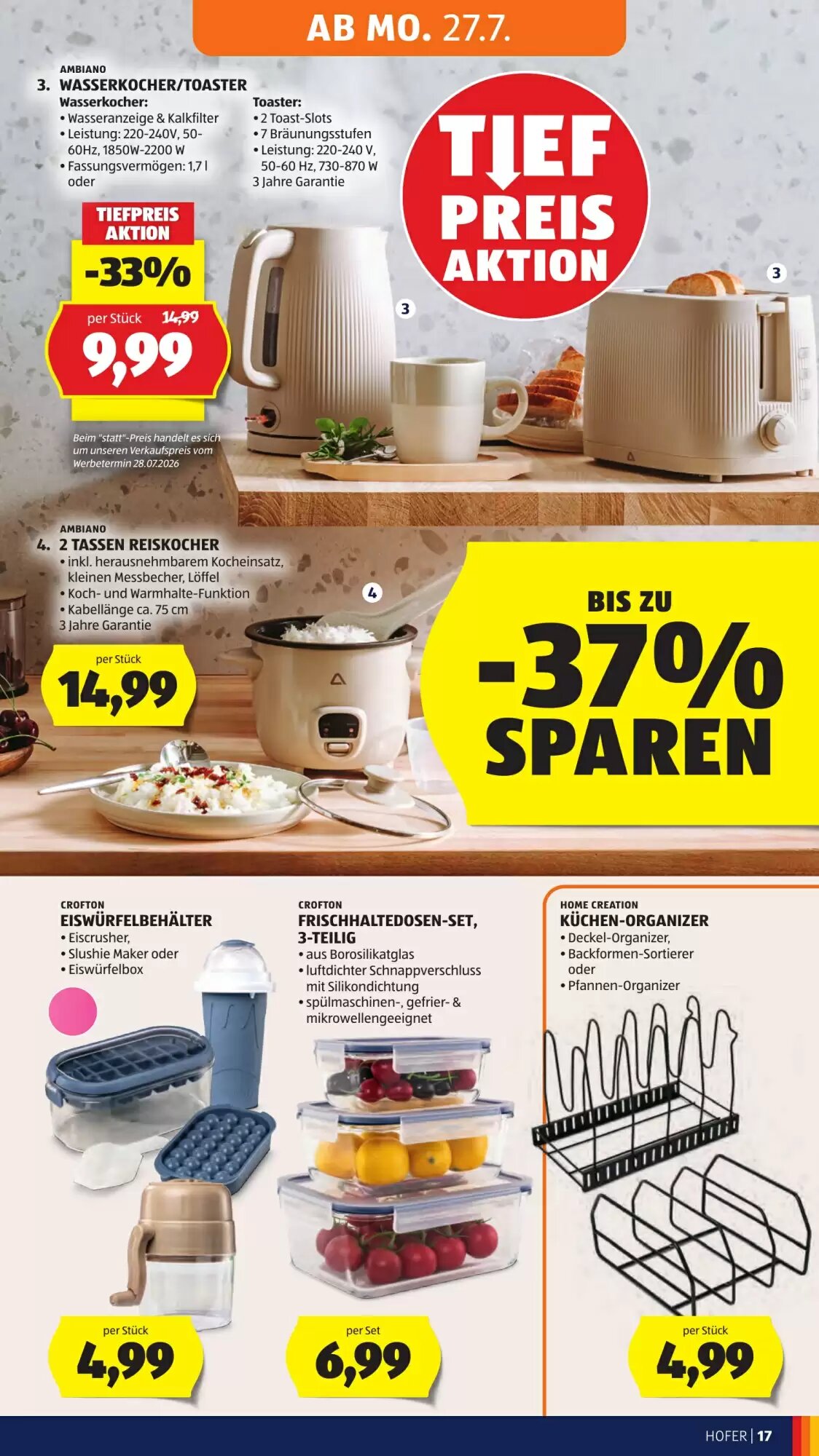 Hofer Flugblatt (ab 24.07.2026) - Angebote und Prospekt - Seite 27