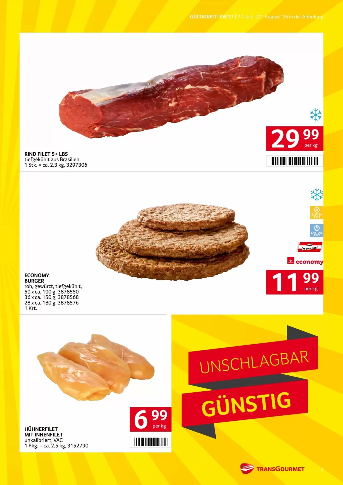 Transgourmet Flugblatt (ab 27.07.2026) - Angebote und Prospekt - Seite 3