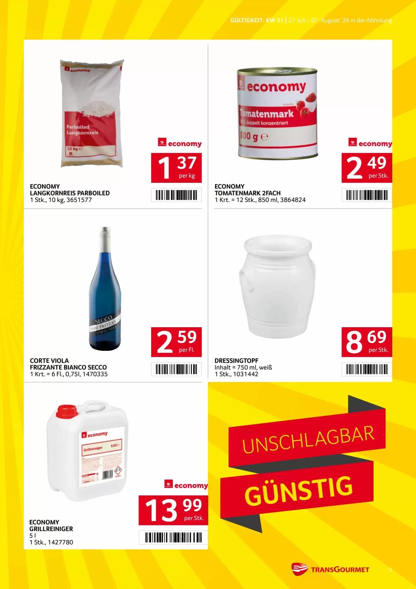 Transgourmet Flugblatt (ab 27.07.2026) - Angebote und Prospekt - Seite 5