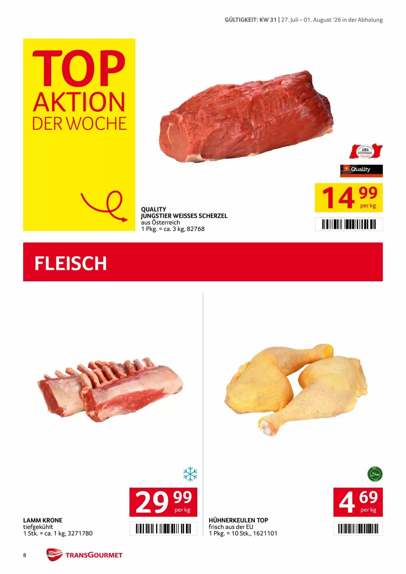 Transgourmet Flugblatt (ab 27.07.2026) - Angebote und Prospekt - Seite 8