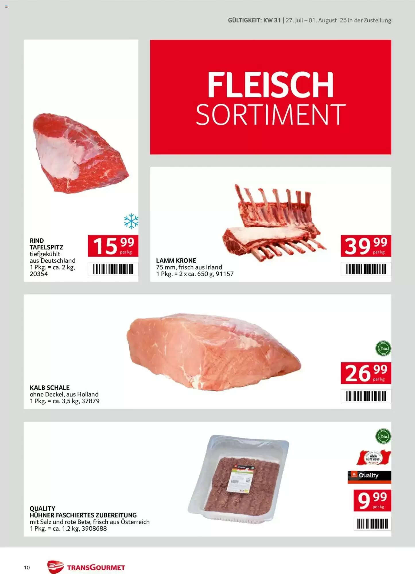 Transgourmet Flugblatt (ab 27.07.2026) - Angebote und Prospekt - Seite 10