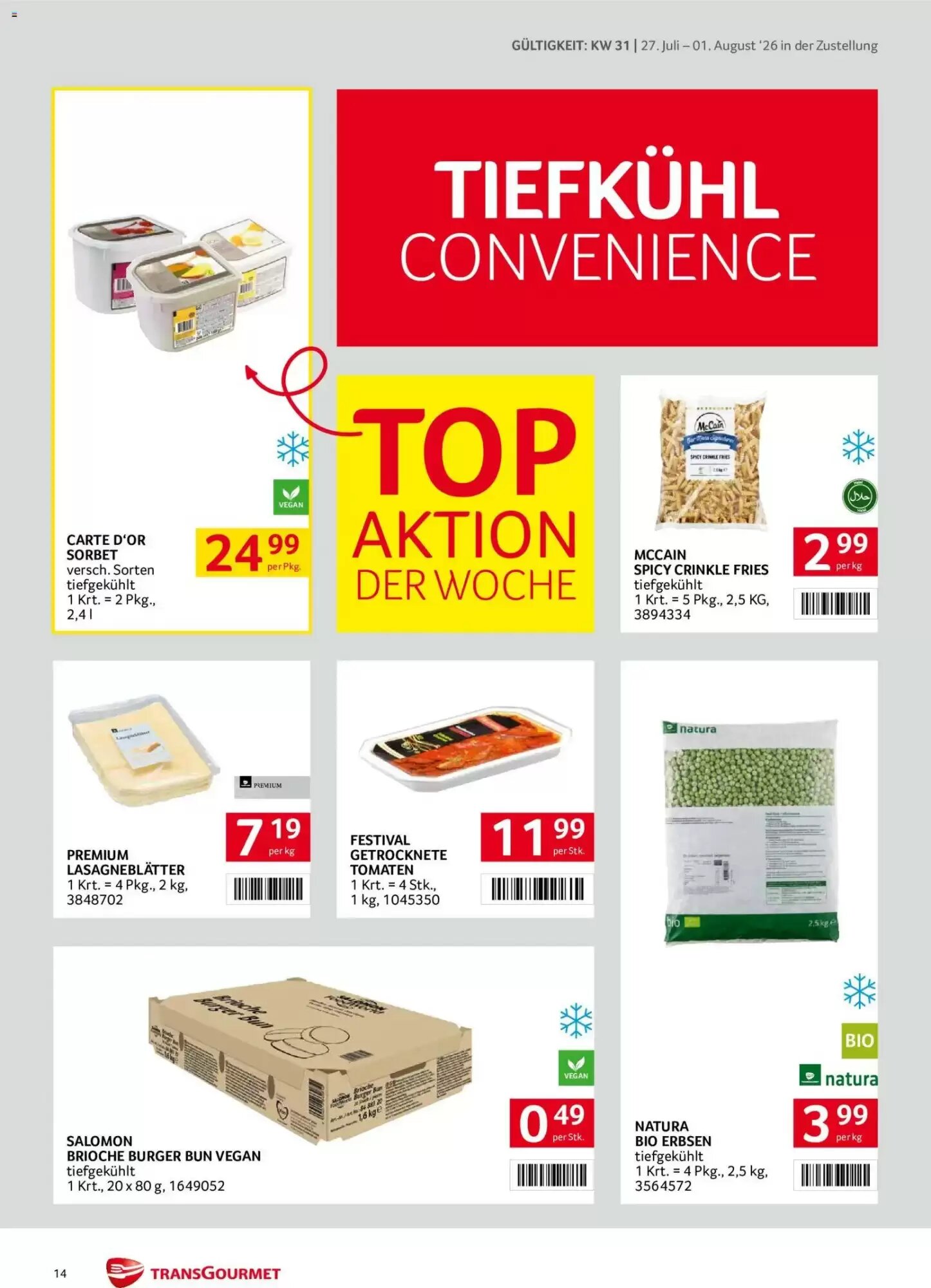 Transgourmet Flugblatt (ab 27.07.2026) - Angebote und Prospekt - Seite 14