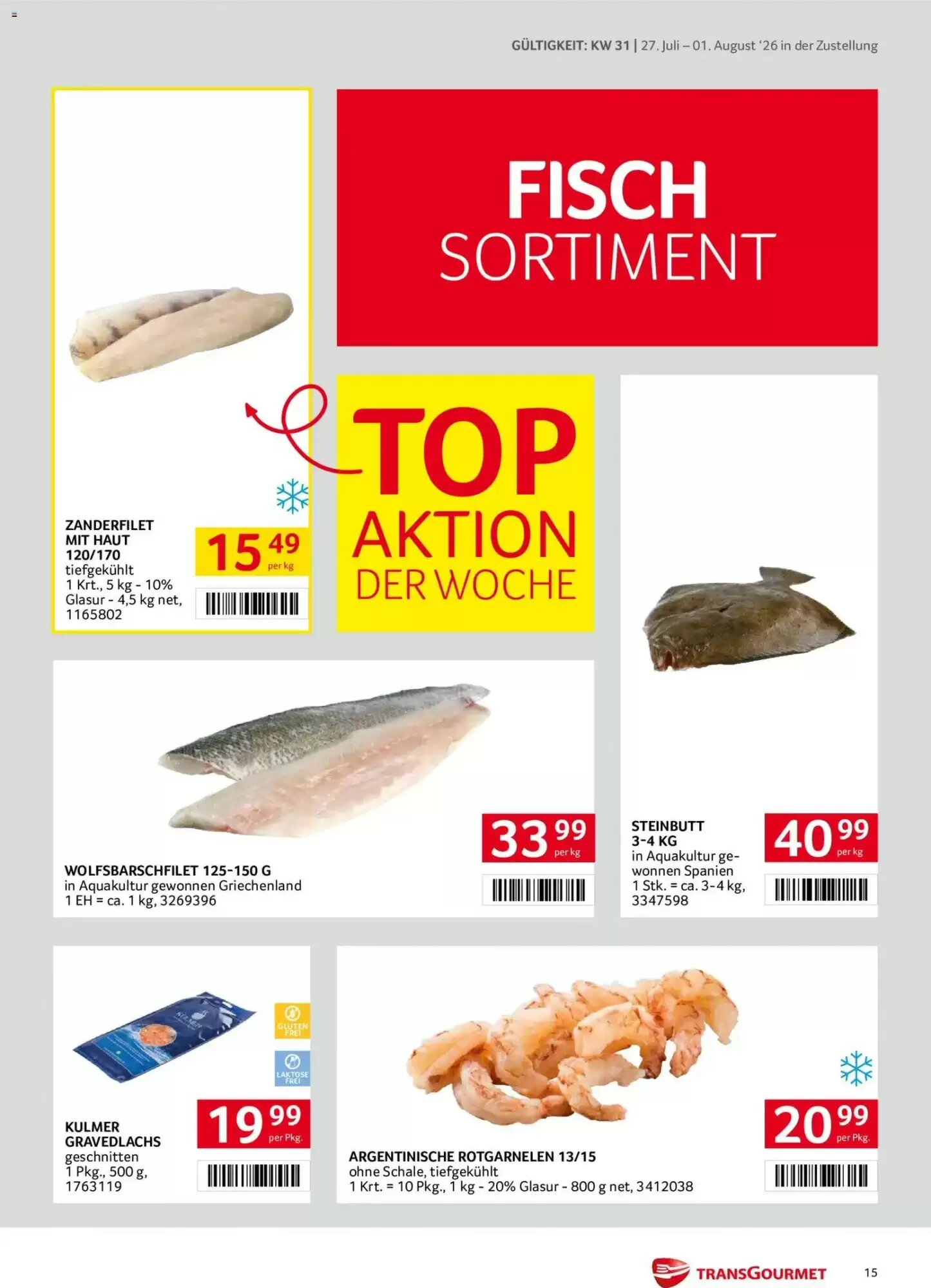 Transgourmet Flugblatt (ab 27.07.2026) - Angebote und Prospekt - Seite 15