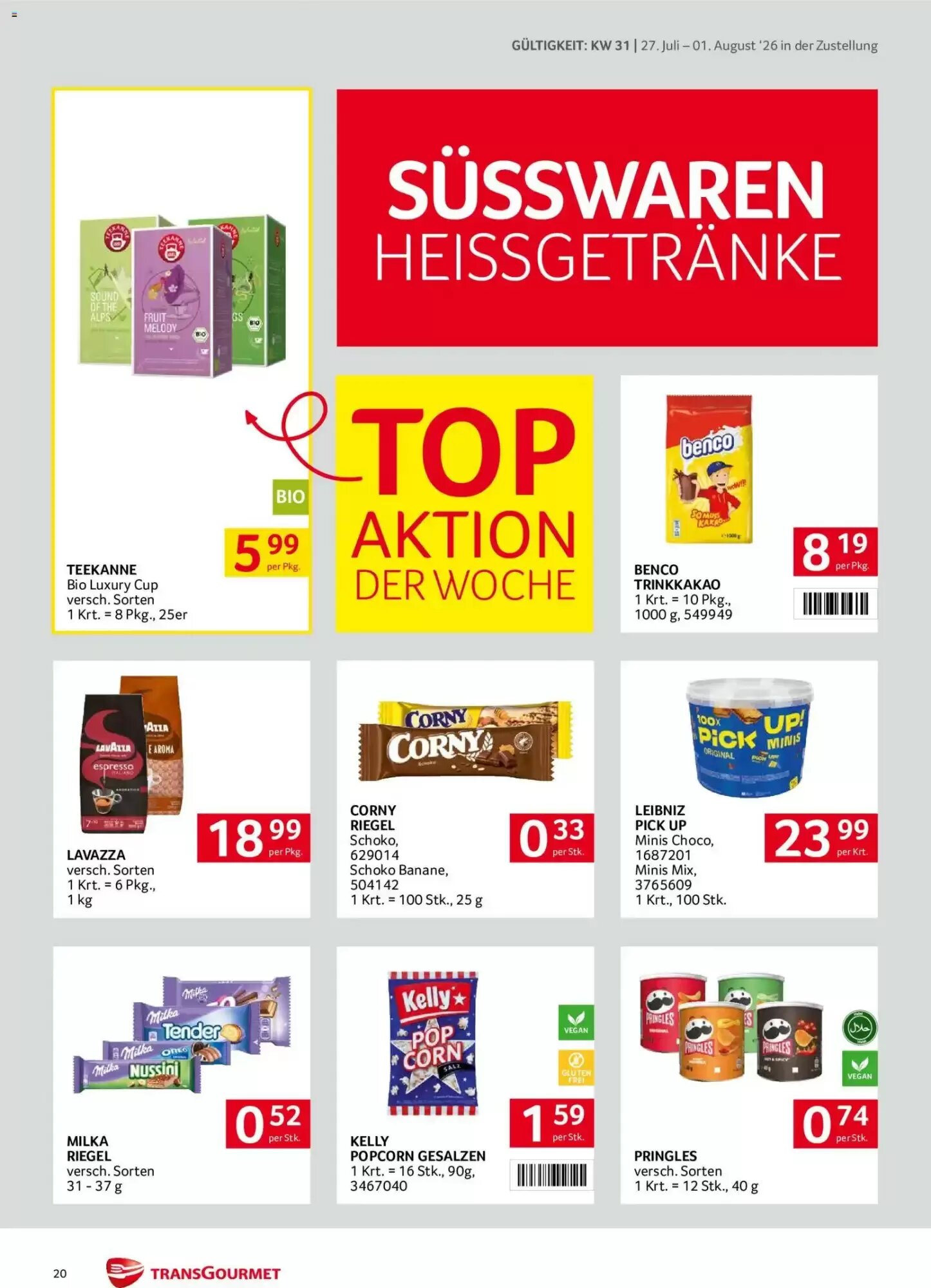 Transgourmet Flugblatt (ab 27.07.2026) - Angebote und Prospekt - Seite 20