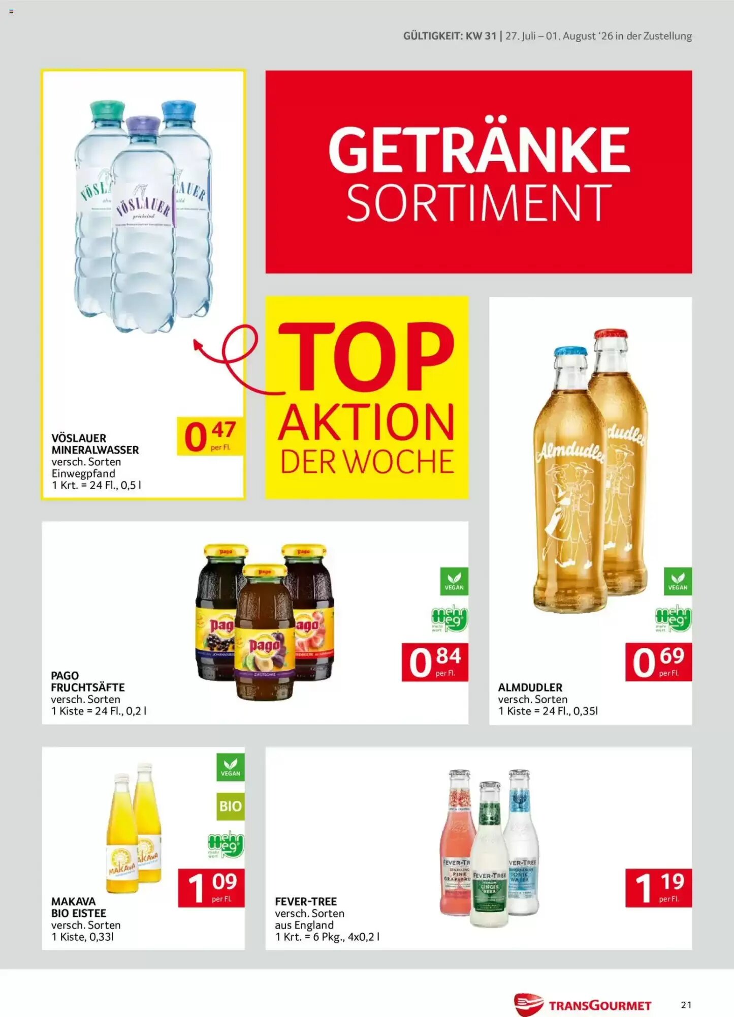 Transgourmet Flugblatt (ab 27.07.2026) - Angebote und Prospekt - Seite 21