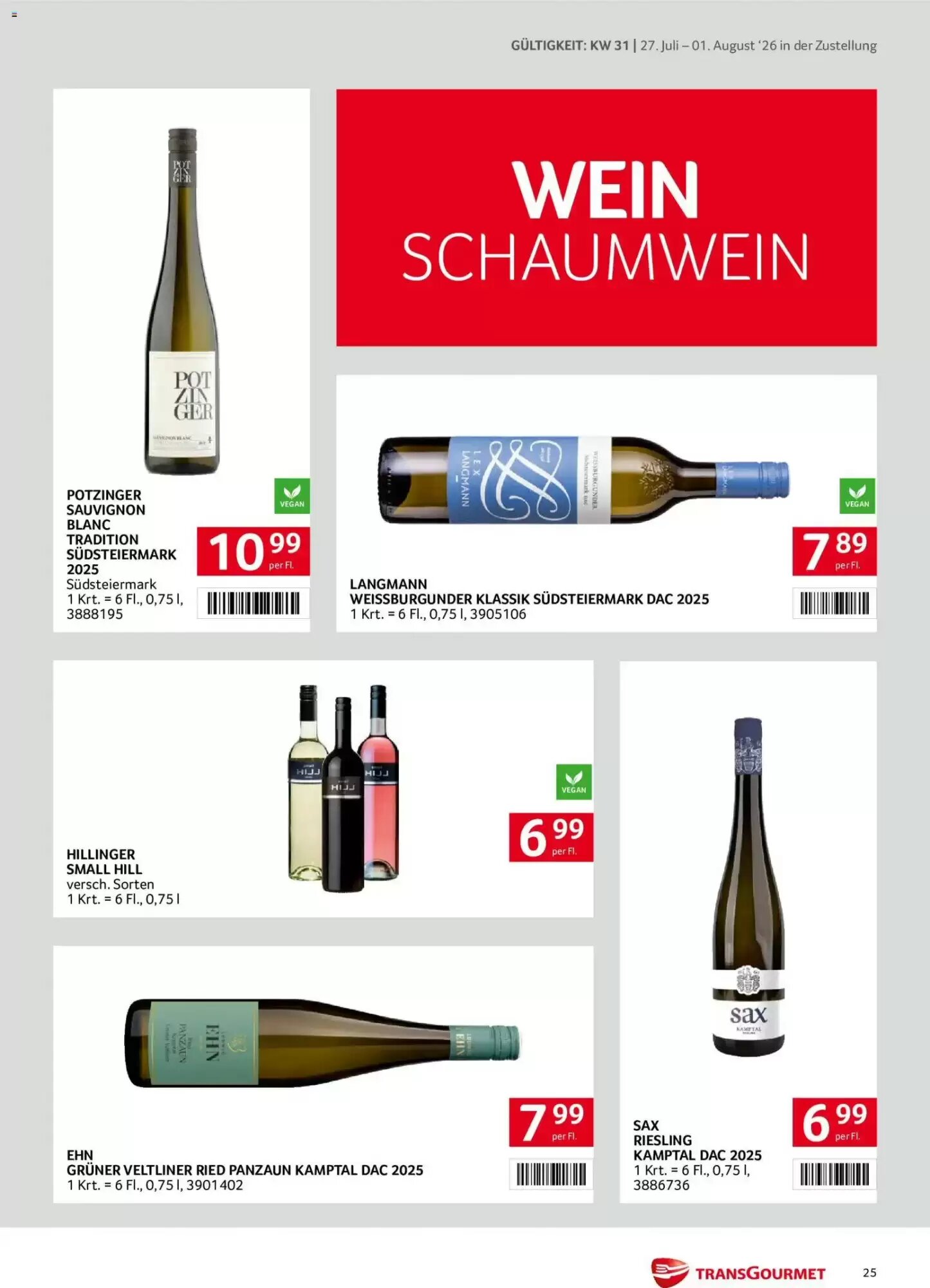 Transgourmet Flugblatt (ab 27.07.2026) - Angebote und Prospekt - Seite 25
