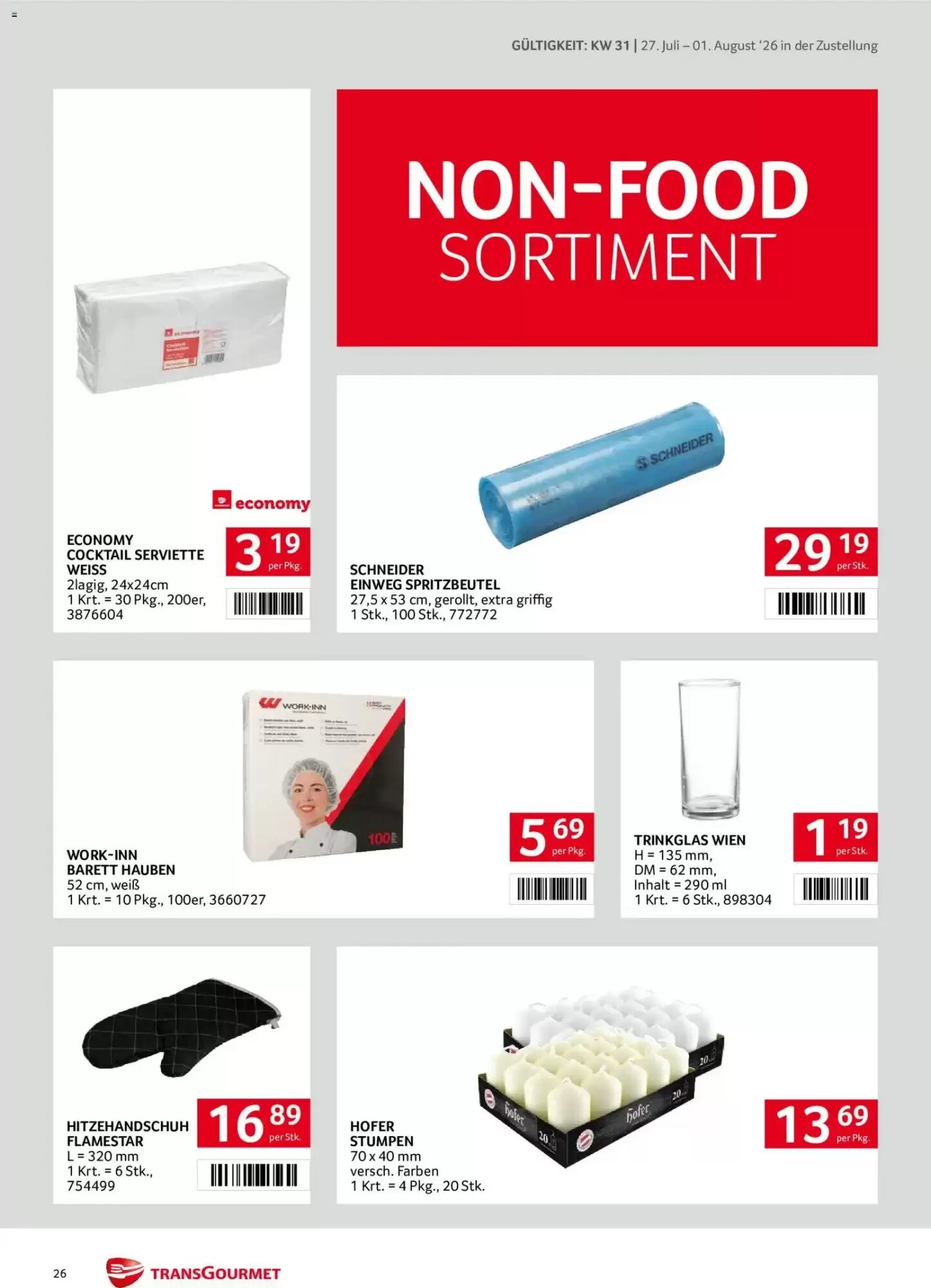 Transgourmet Flugblatt (ab 27.07.2026) - Angebote und Prospekt - Seite 26