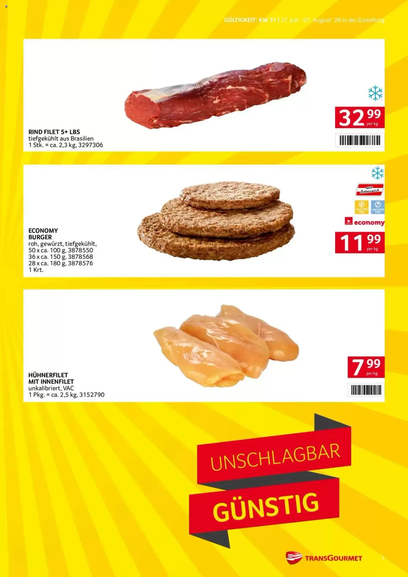 Transgourmet Flugblatt (ab 27.07.2026) - Angebote und Prospekt - Seite 3