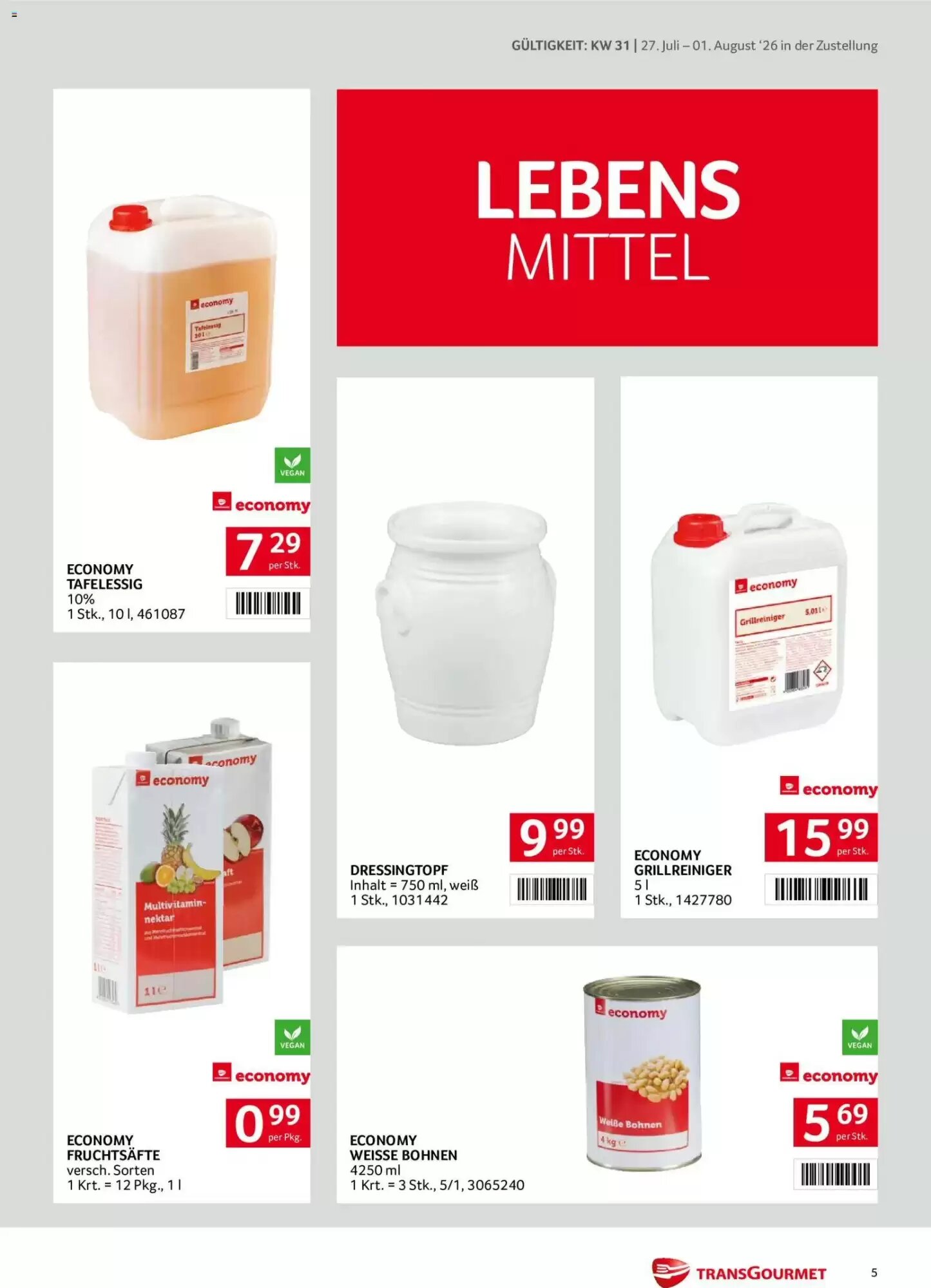 Transgourmet Flugblatt (ab 27.07.2026) - Angebote und Prospekt - Seite 5
