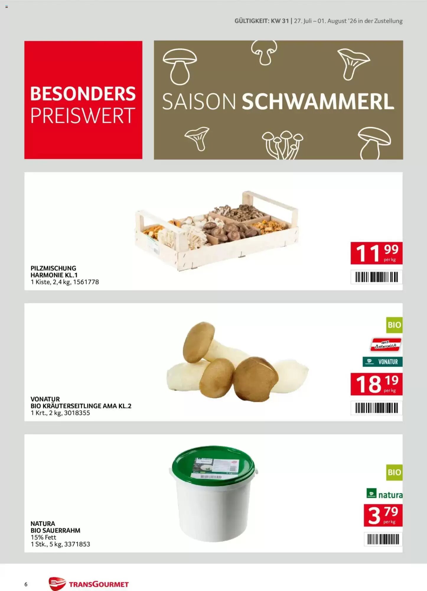 Transgourmet Flugblatt (ab 27.07.2026) - Angebote und Prospekt - Seite 6
