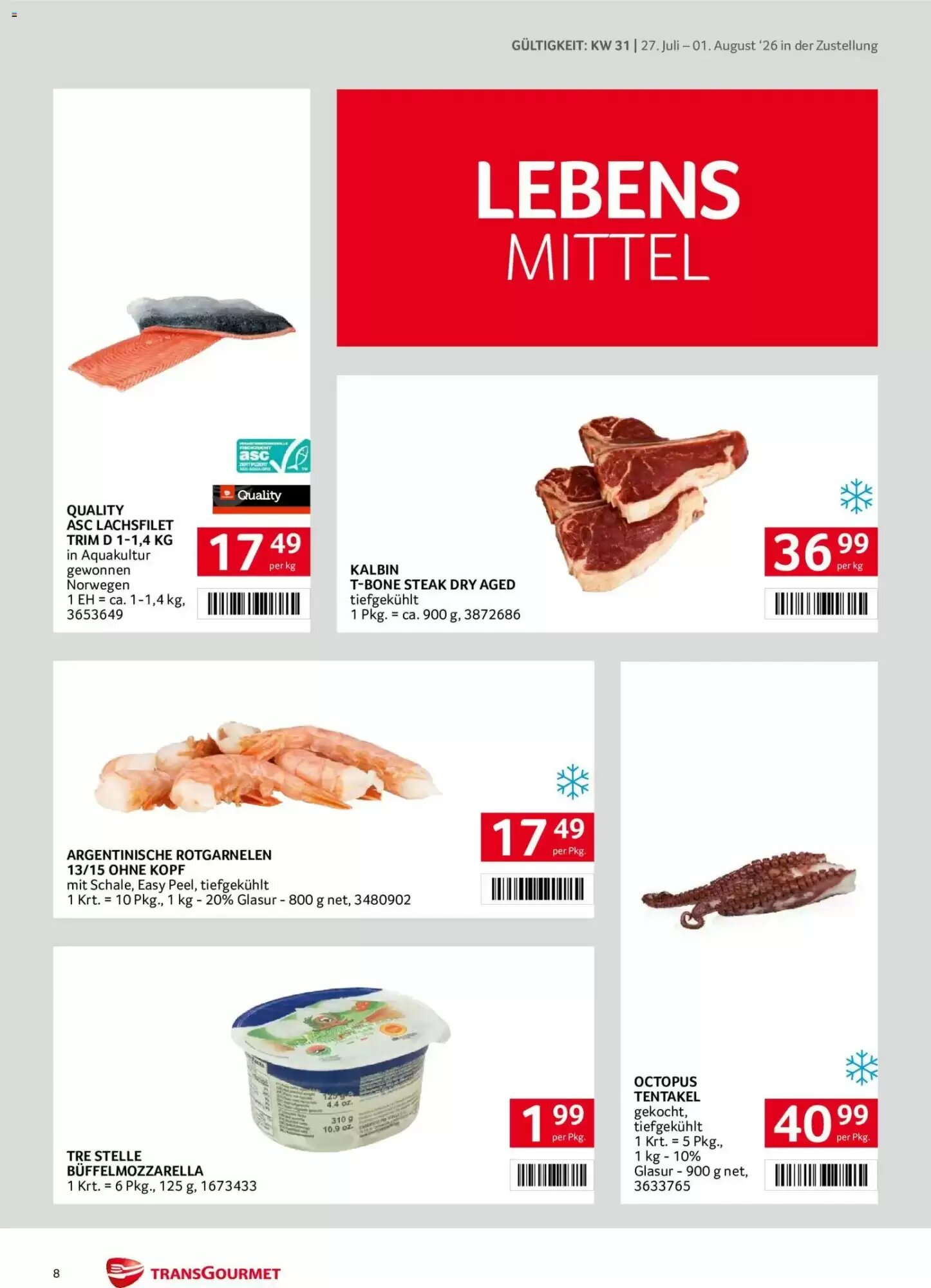 Transgourmet Flugblatt (ab 27.07.2026) - Angebote und Prospekt - Seite 8