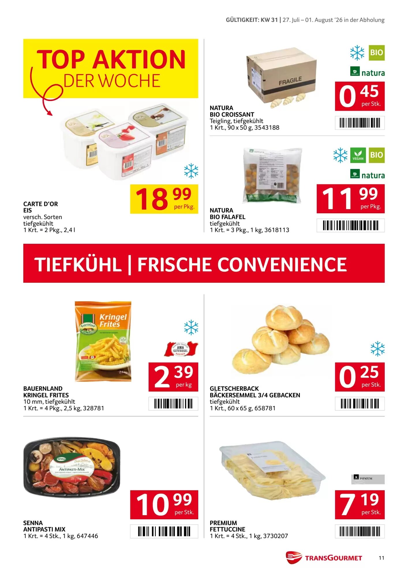 Transgourmet Flugblatt (ab 27.07.2026) - Angebote und Prospekt - Seite 11