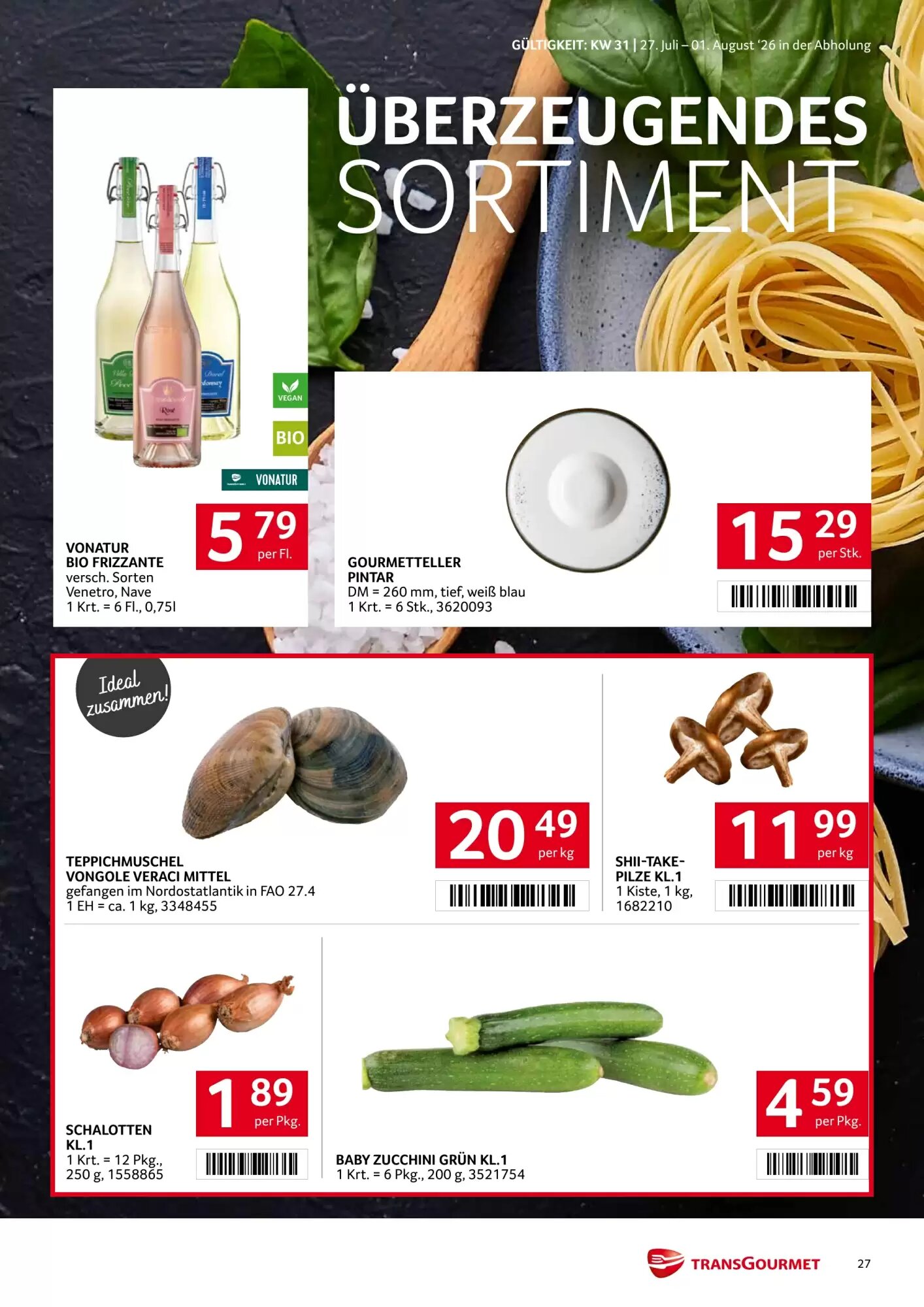 Transgourmet Flugblatt (ab 27.07.2026) - Angebote und Prospekt - Seite 27