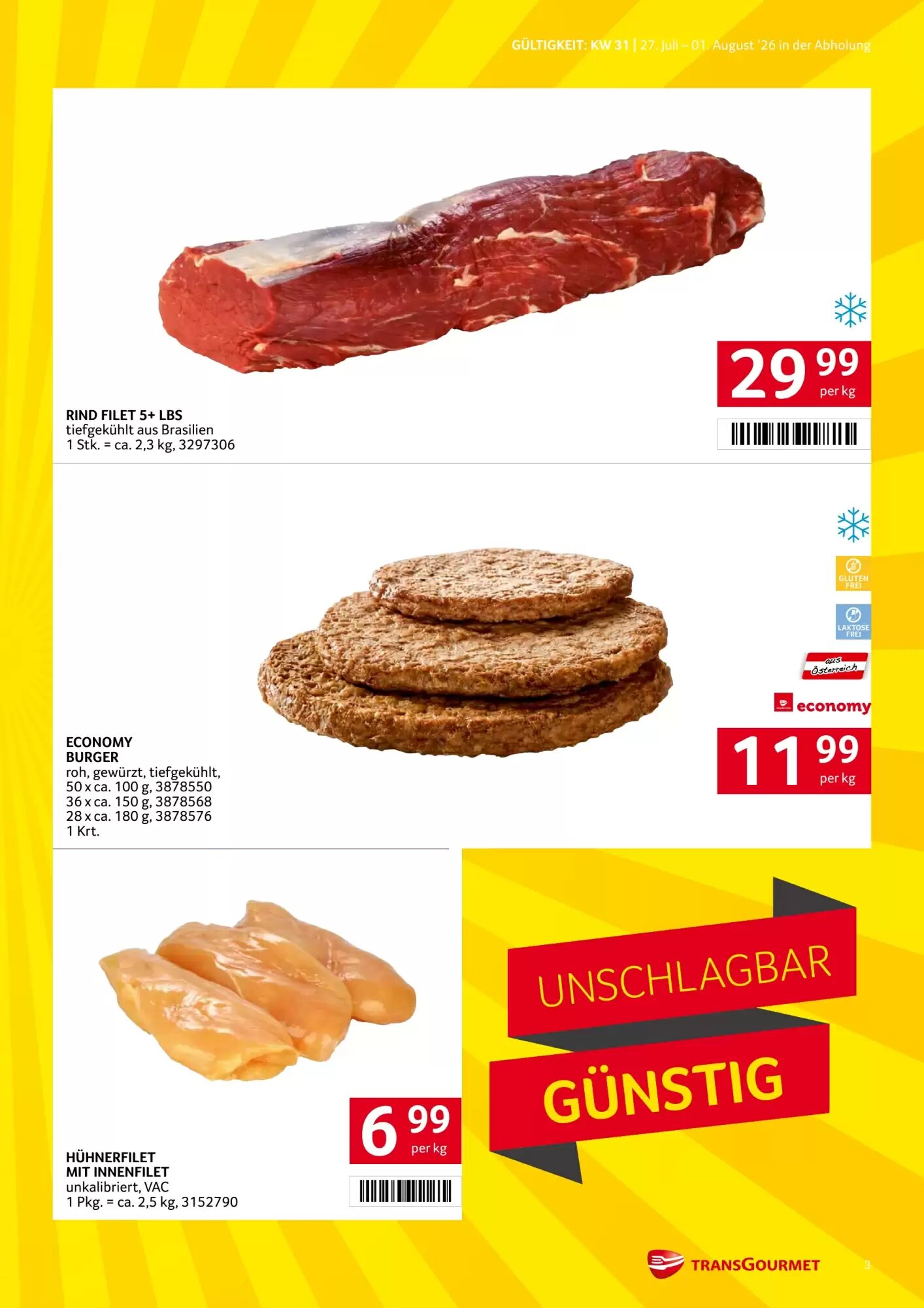 Transgourmet Flugblatt (ab 27.07.2026) - Angebote und Prospekt - Seite 3