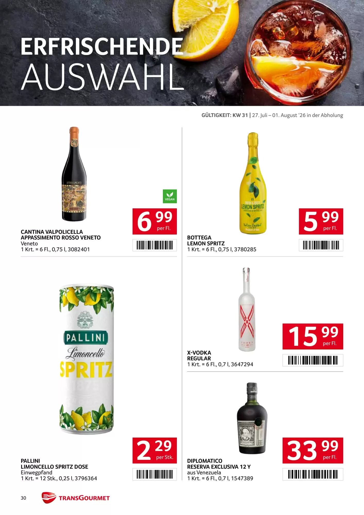 Transgourmet Flugblatt (ab 27.07.2026) - Angebote und Prospekt - Seite 30