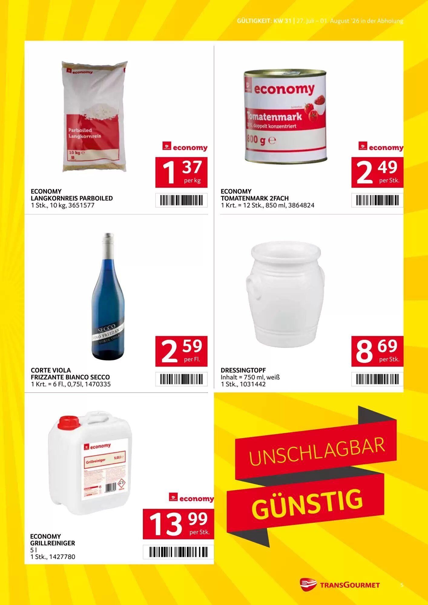 Transgourmet Flugblatt (ab 27.07.2026) - Angebote und Prospekt - Seite 5