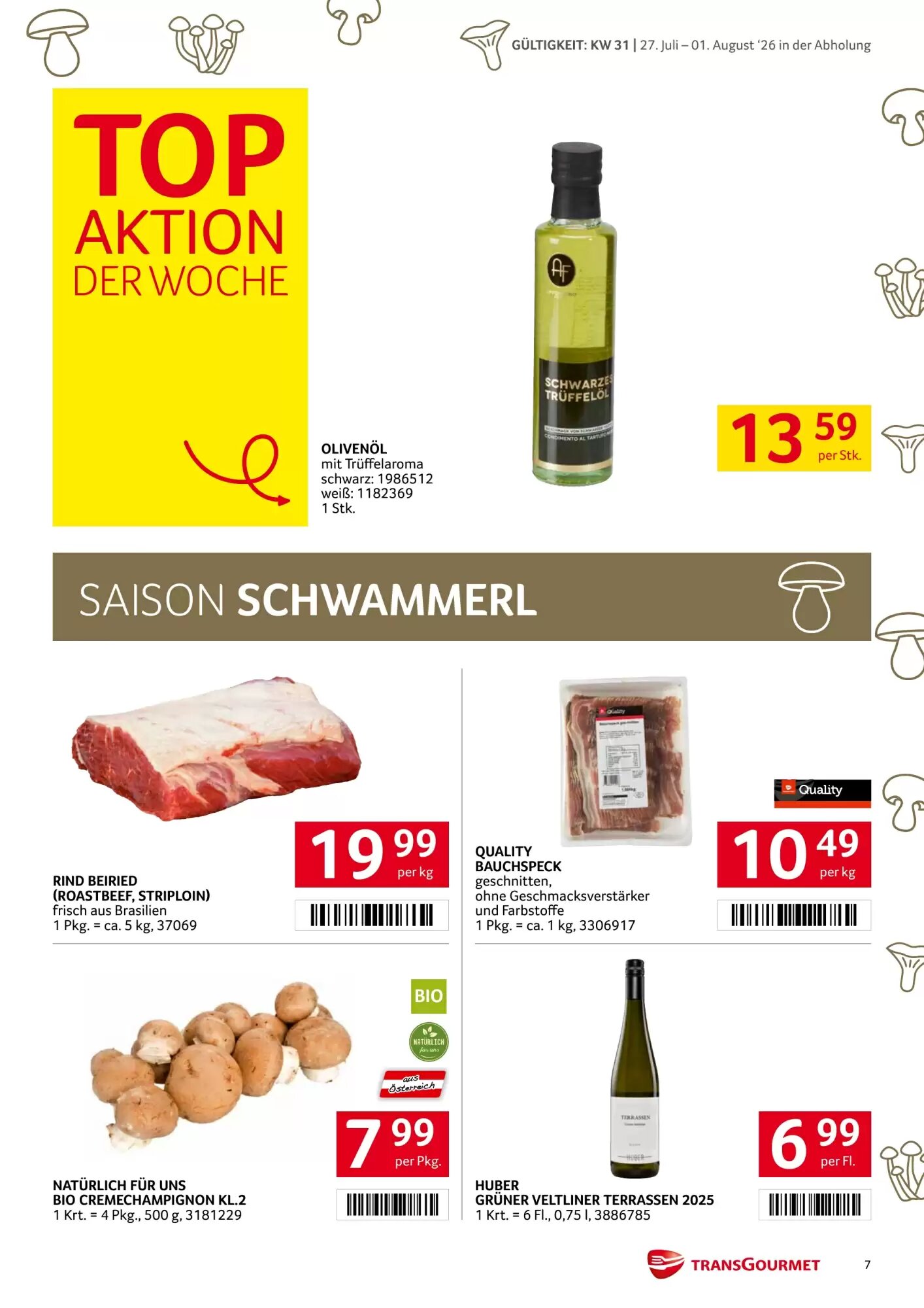 Transgourmet Flugblatt (ab 27.07.2026) - Angebote und Prospekt - Seite 7