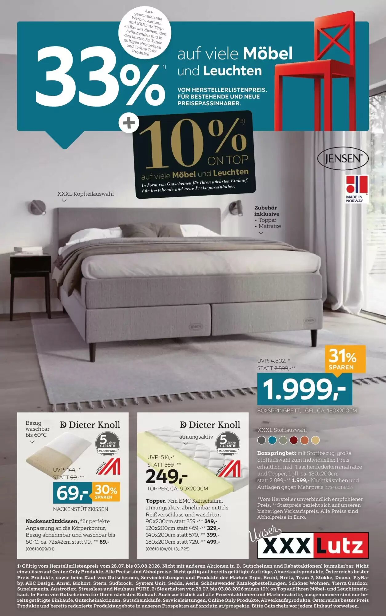XXXLutz Flugblatt (ab 28.07.2026) - Angebote und Prospekt - Seite 1