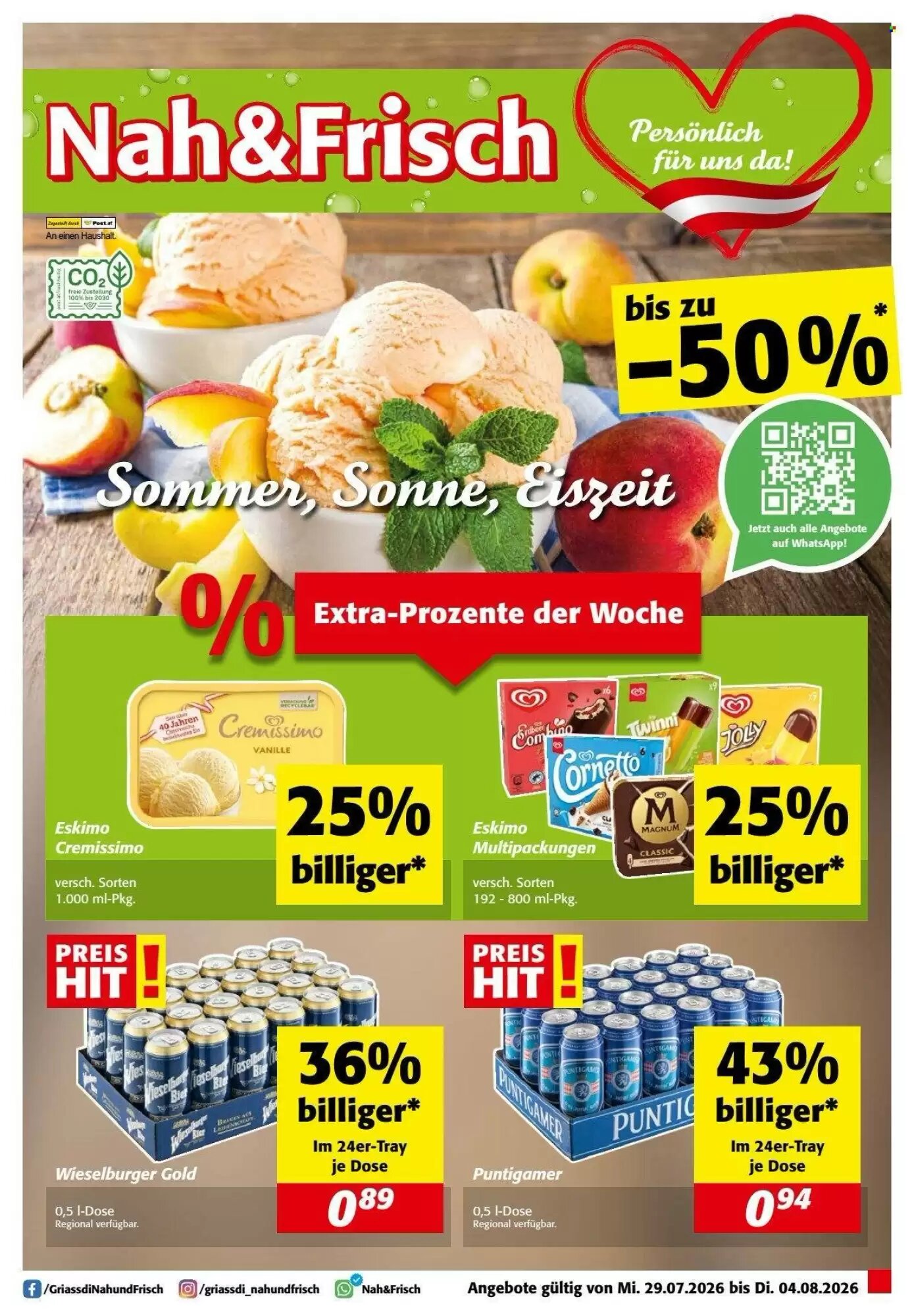 Nah&Frisch Flugblatt (ab 29.07.2026) - Angebote und Prospekt - Seite 1
