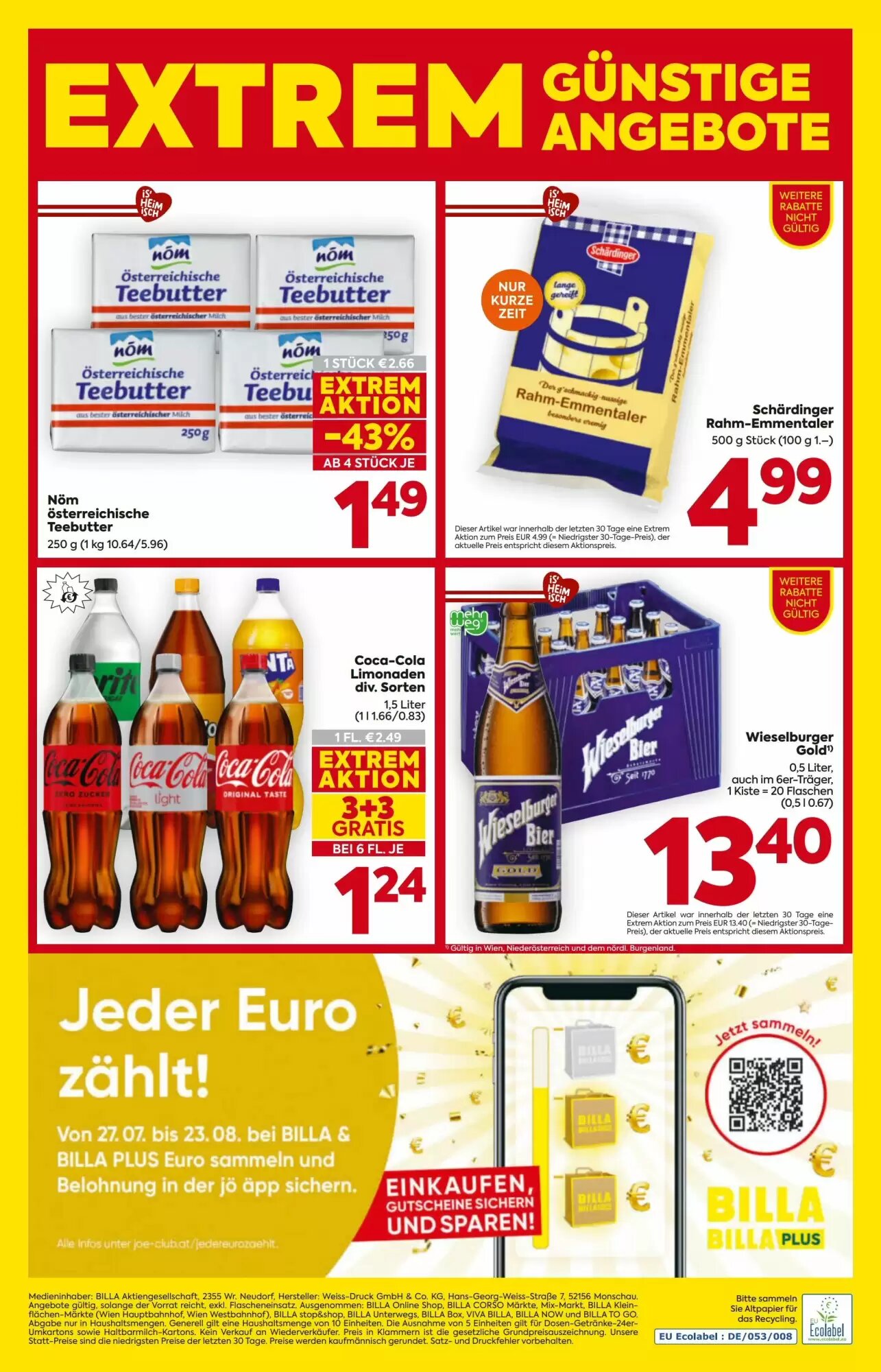 Billa Flugblatt (ab 30.07.2026) - Angebote und Prospekt - Seite 16