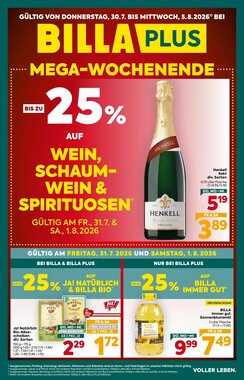 Billa Flugblatt (ab 30.07.2026) - Angebote und Prospekt