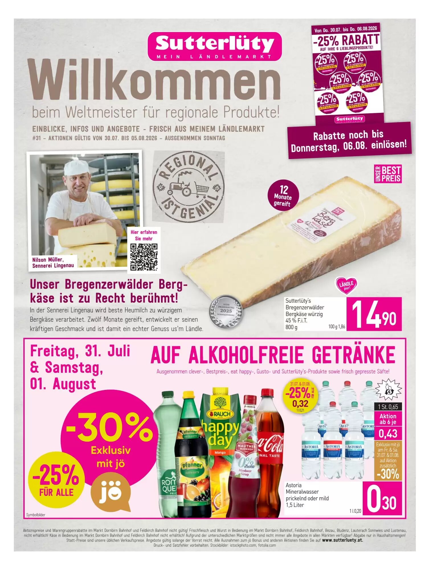 Sutterlüty Flugblatt (ab 30.07.2026) - Angebote und Prospekt - Seite 1