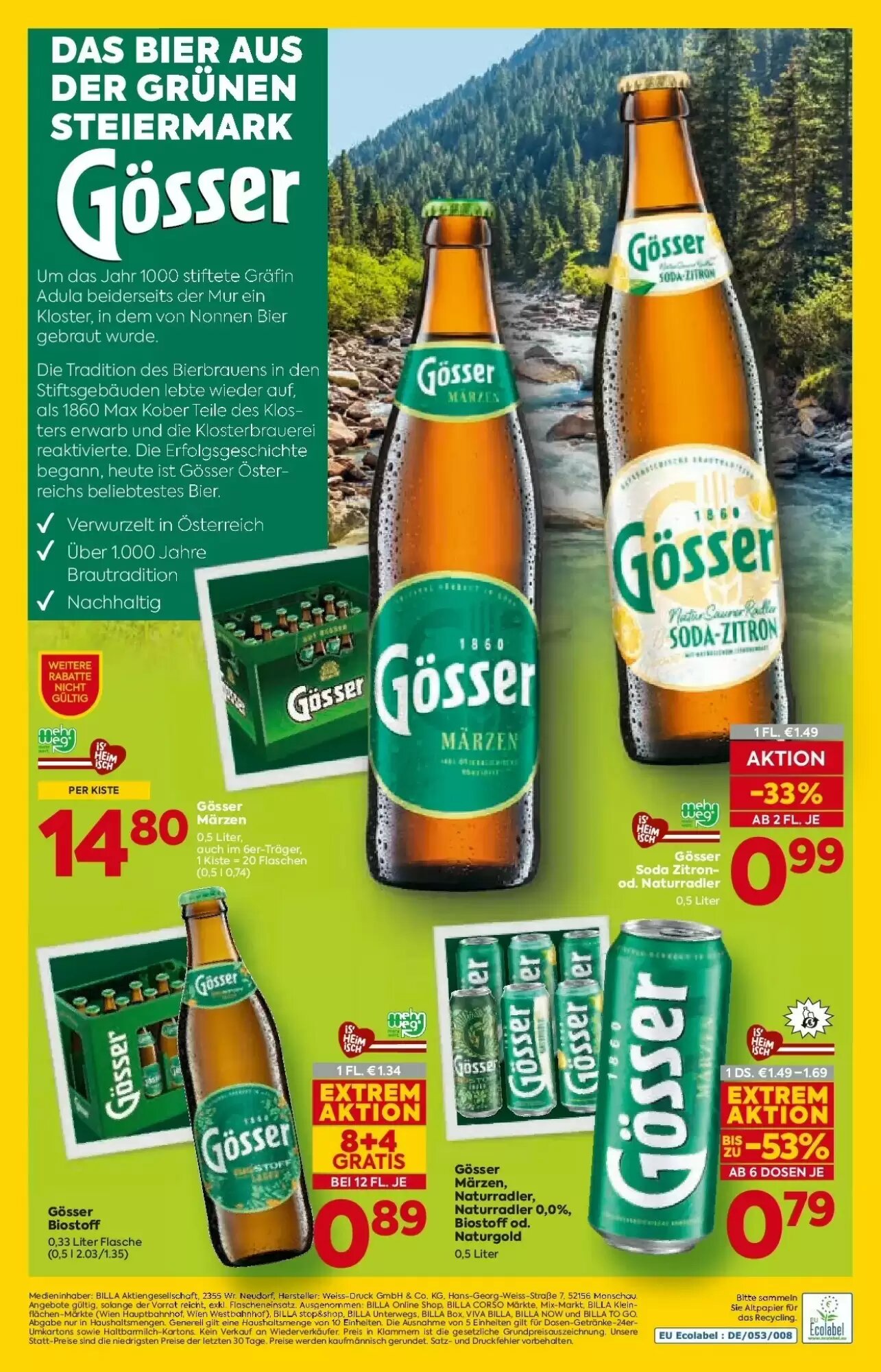 Billa Flugblatt (ab 30.07.2026) - Angebote und Prospekt - Seite 1