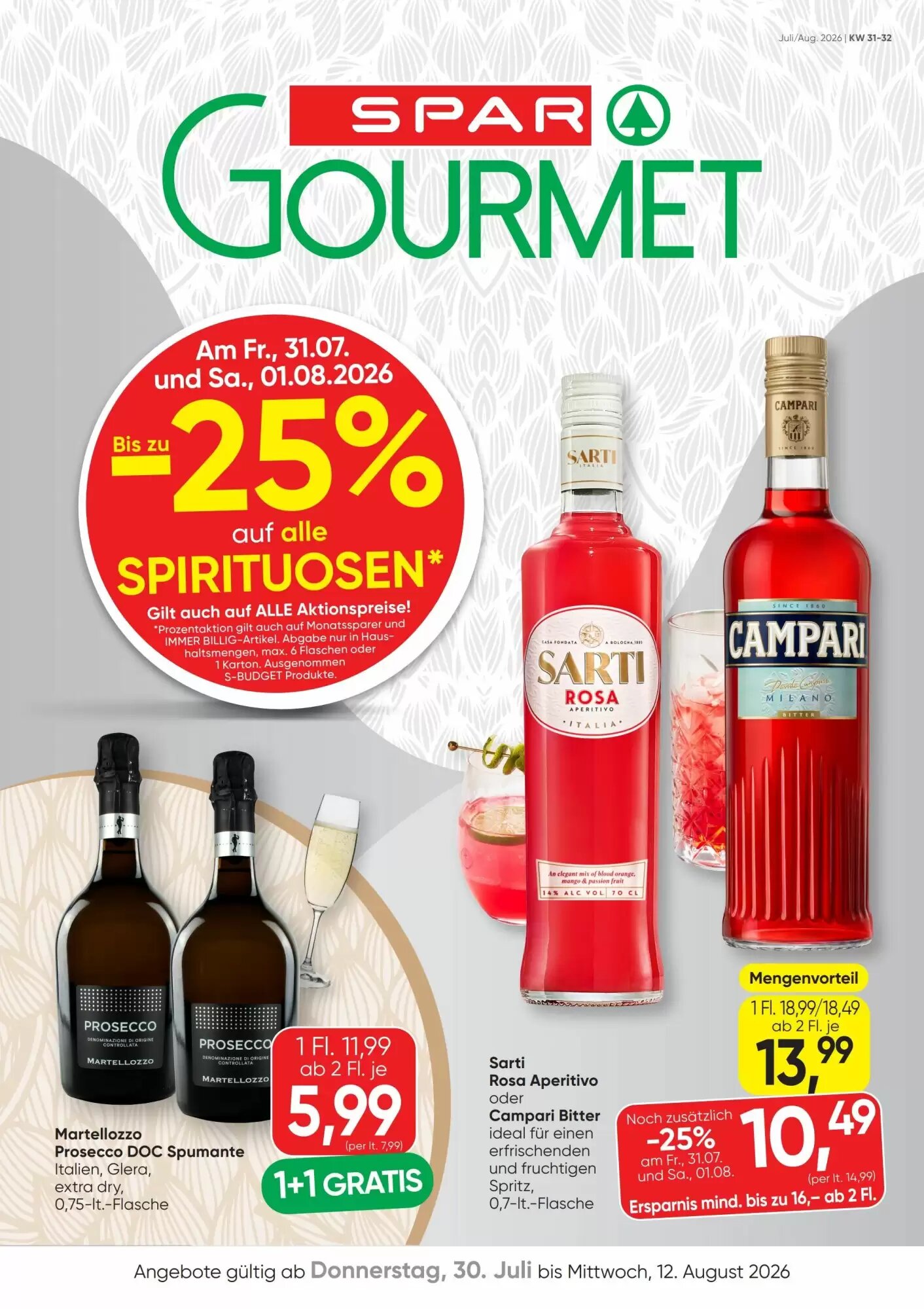 SPAR Gourmet Flugblatt (ab 30.07.2026) - Angebote und Prospekt - Seite 1