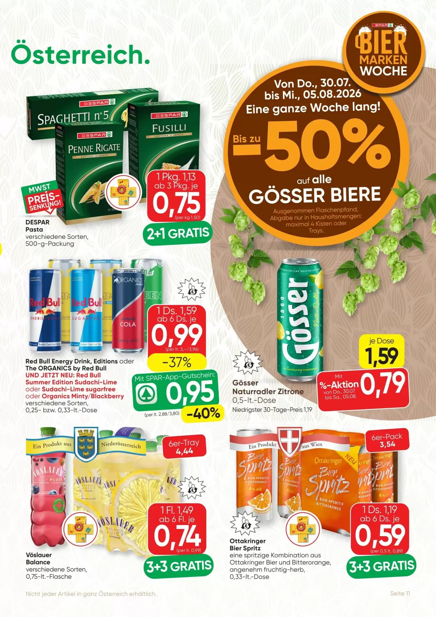 SPAR Gourmet Flugblatt (ab 30.07.2026) - Angebote und Prospekt - Seite 11