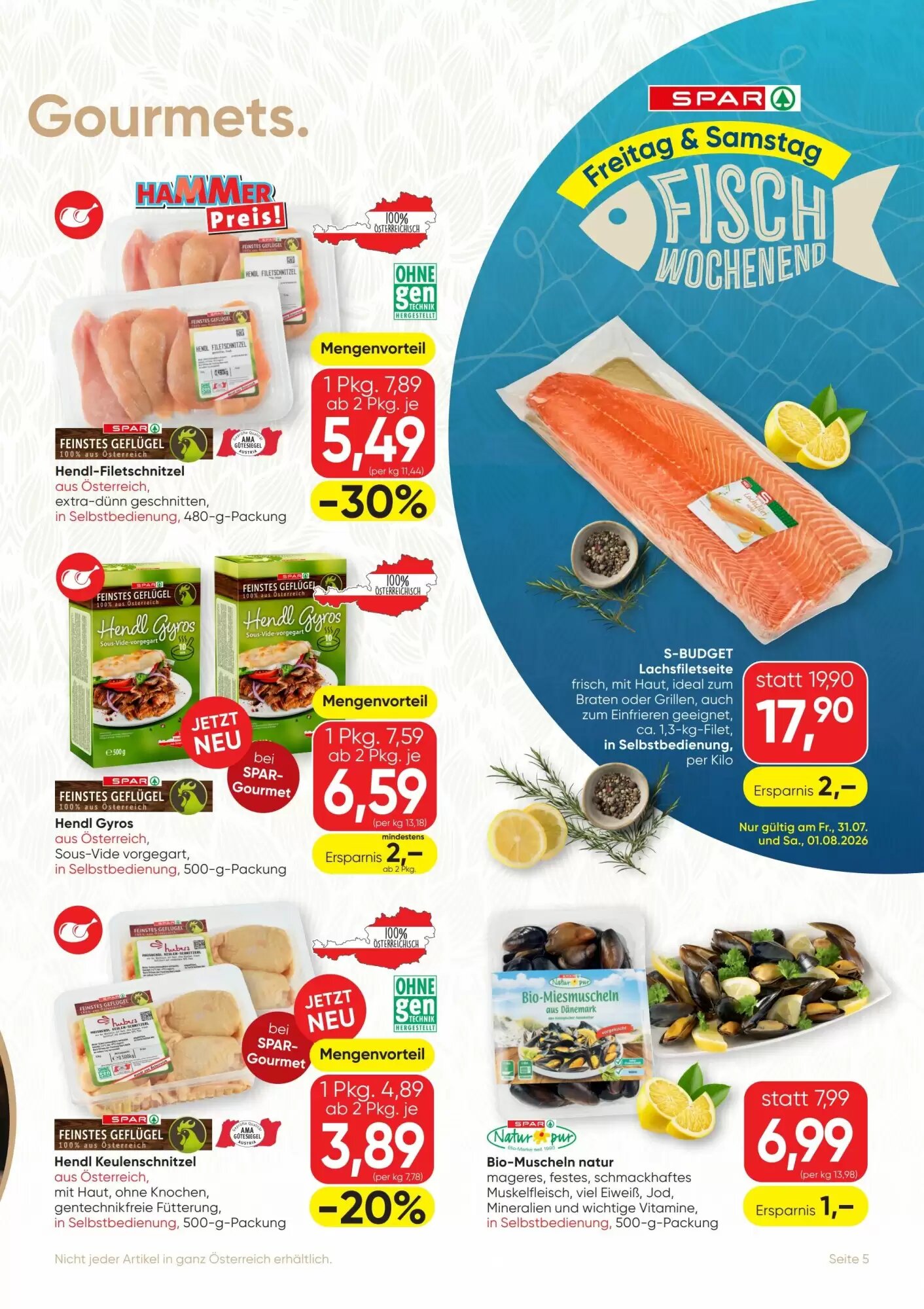 SPAR Gourmet Flugblatt (ab 30.07.2026) - Angebote und Prospekt - Seite 5