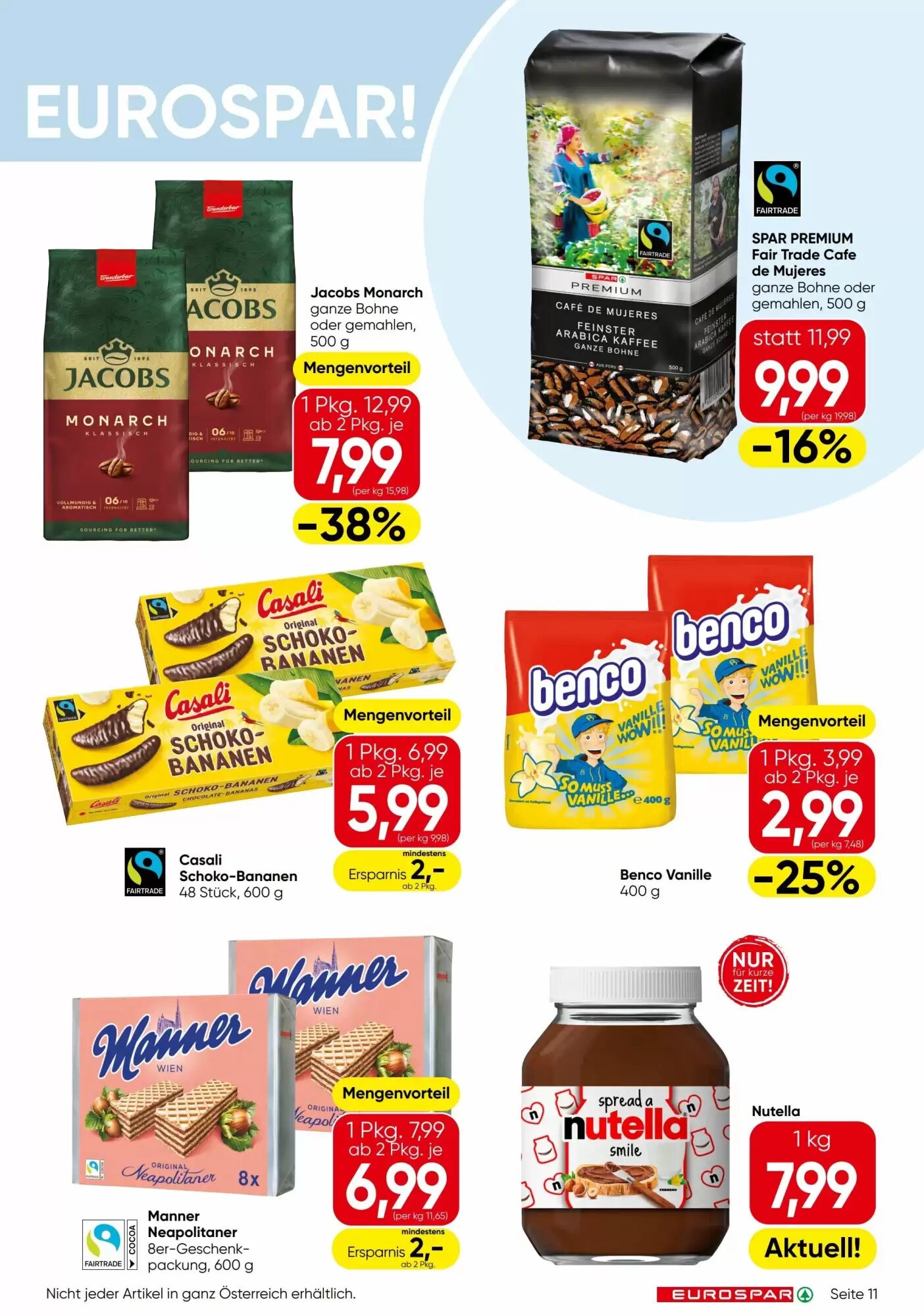 Eurospar Flugblatt (ab 30.07.2026) - Angebote und Prospekt - Seite 11