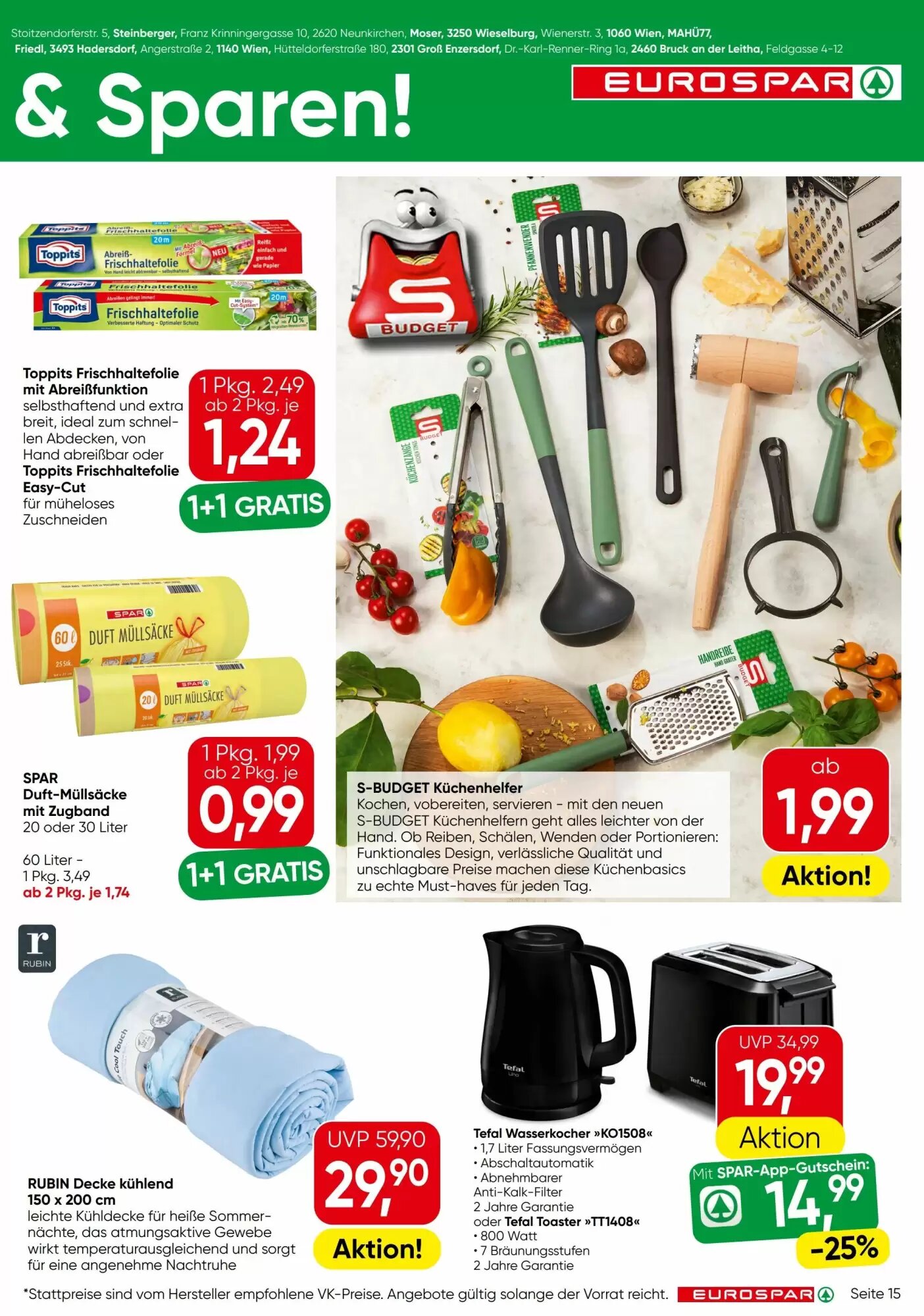 Eurospar Flugblatt (ab 30.07.2026) - Angebote und Prospekt - Seite 15