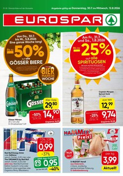 Eurospar Flugblatt (ab 30.07.2026) - Angebote und Prospekt