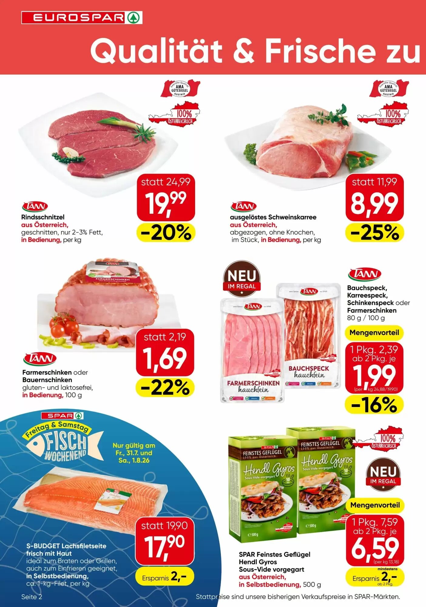 Eurospar Flugblatt (ab 30.07.2026) - Angebote und Prospekt - Seite 2