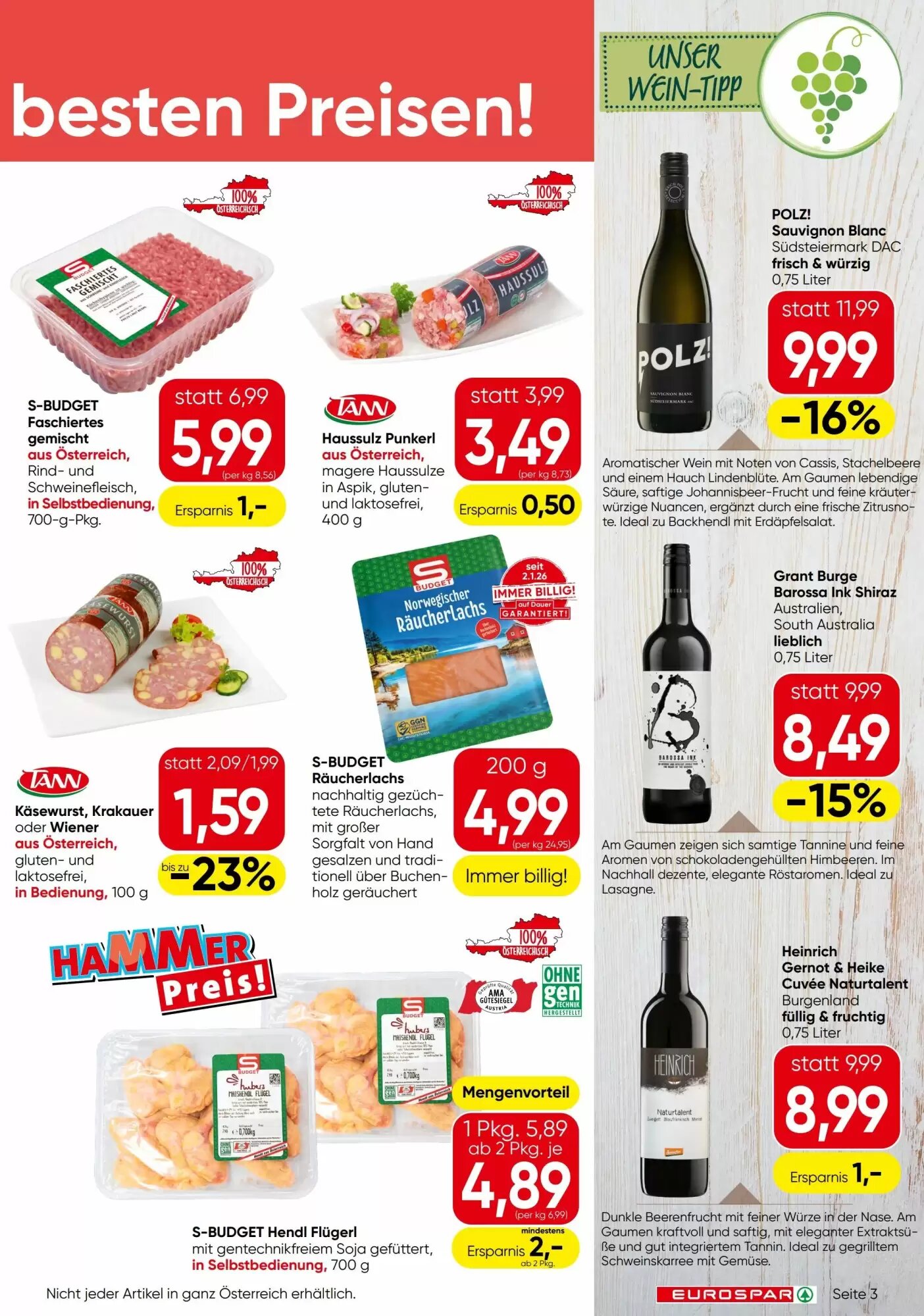 Eurospar Flugblatt (ab 30.07.2026) - Angebote und Prospekt - Seite 3