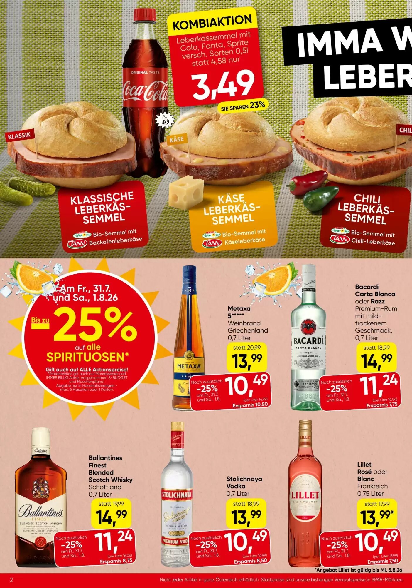 Spar Flugblatt (ab 30.07.2026) - Angebote und Prospekt - Seite 2