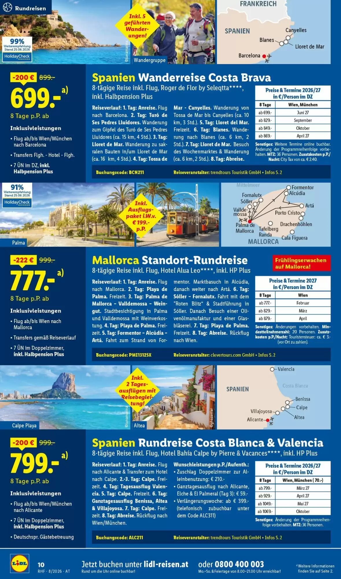 Lidl Reisen Flugblatt (ab 31.07.2026) - Angebote und Prospekt - Seite 10