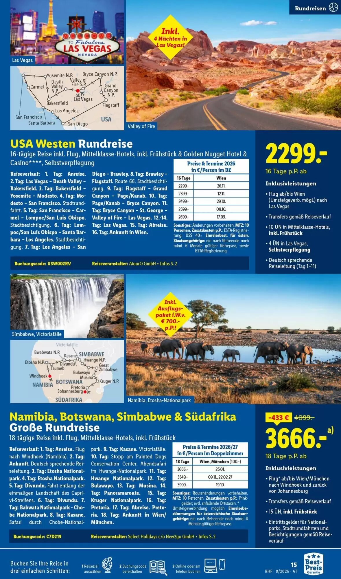 Lidl Reisen Flugblatt (ab 31.07.2026) - Angebote und Prospekt - Seite 15