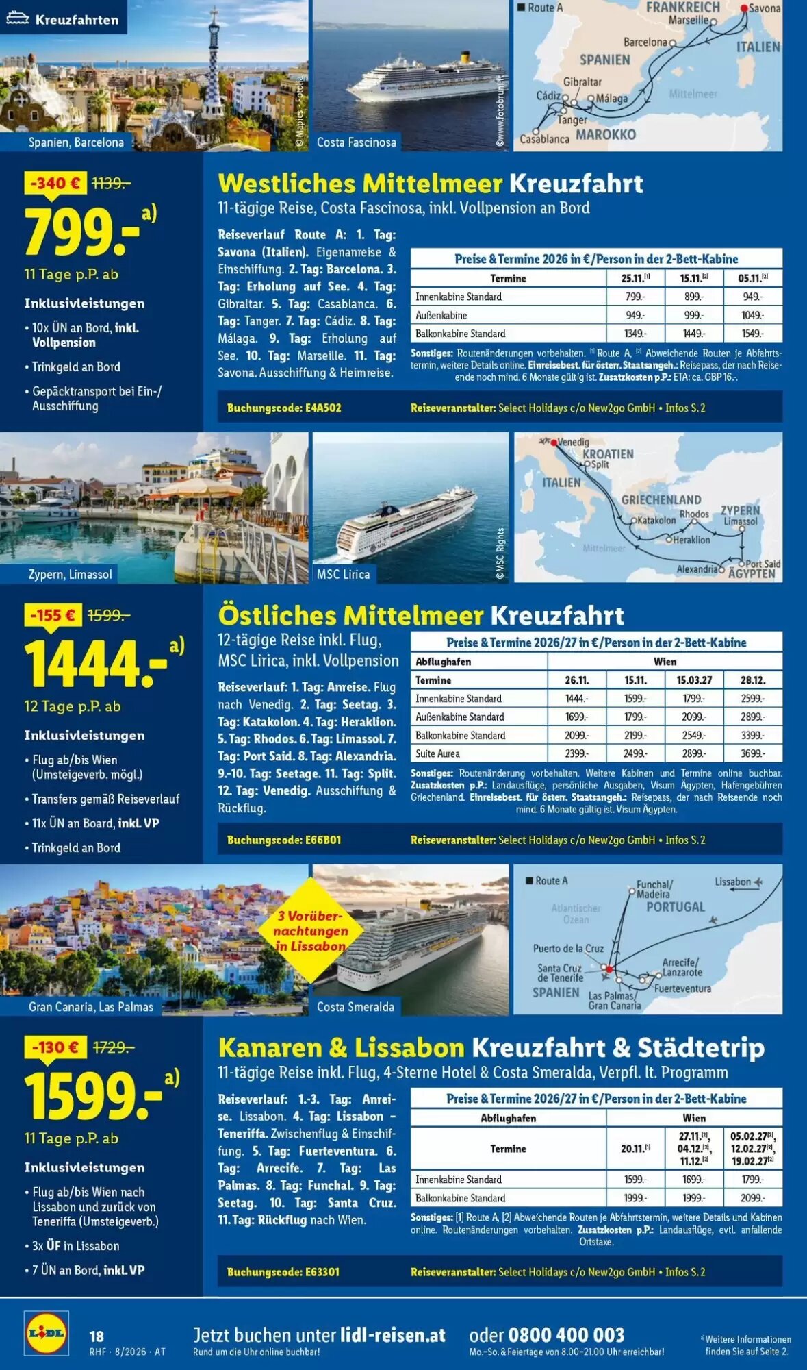 Lidl Reisen Flugblatt (ab 31.07.2026) - Angebote und Prospekt - Seite 18