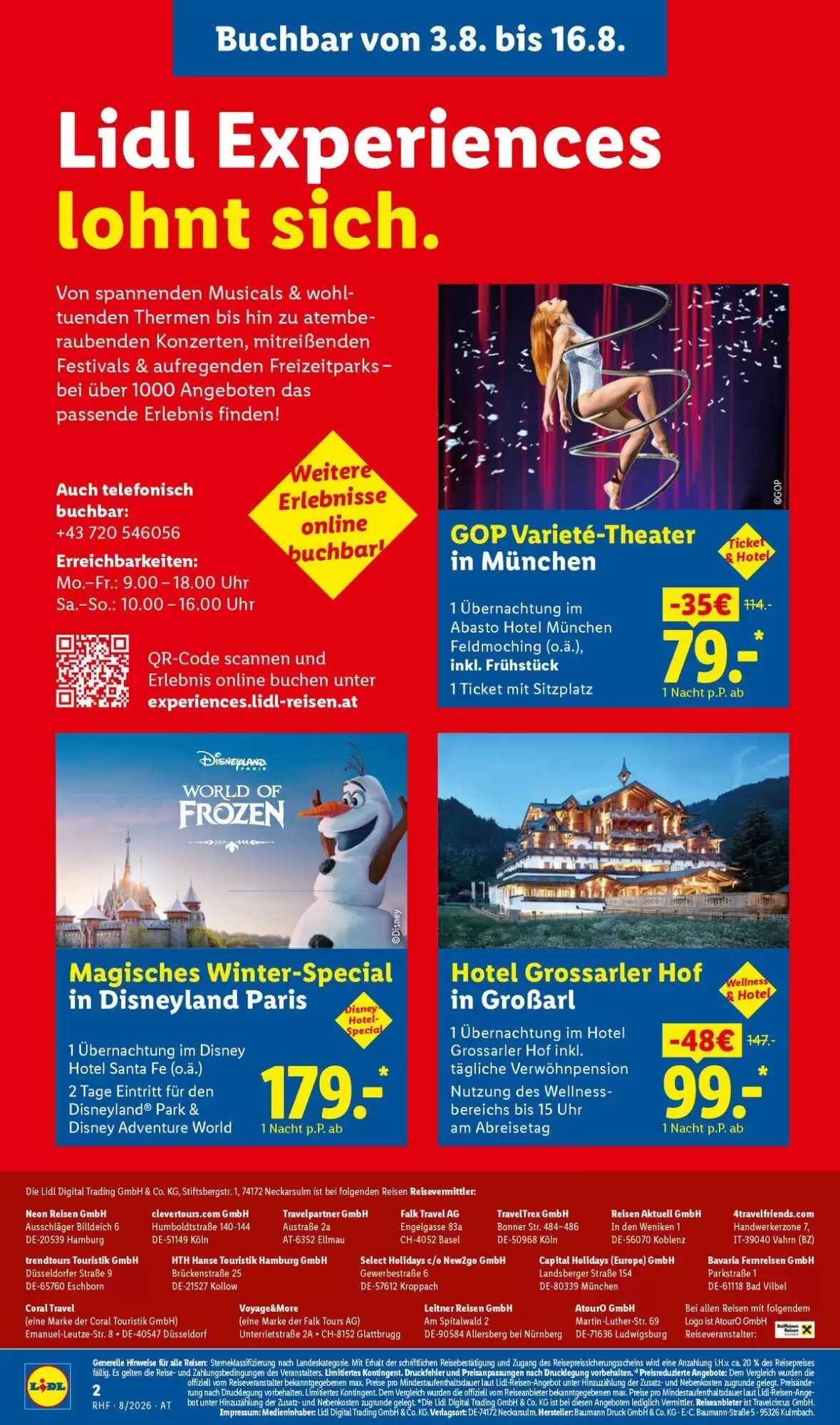 Lidl Reisen Flugblatt (ab 31.07.2026) - Angebote und Prospekt - Seite 2