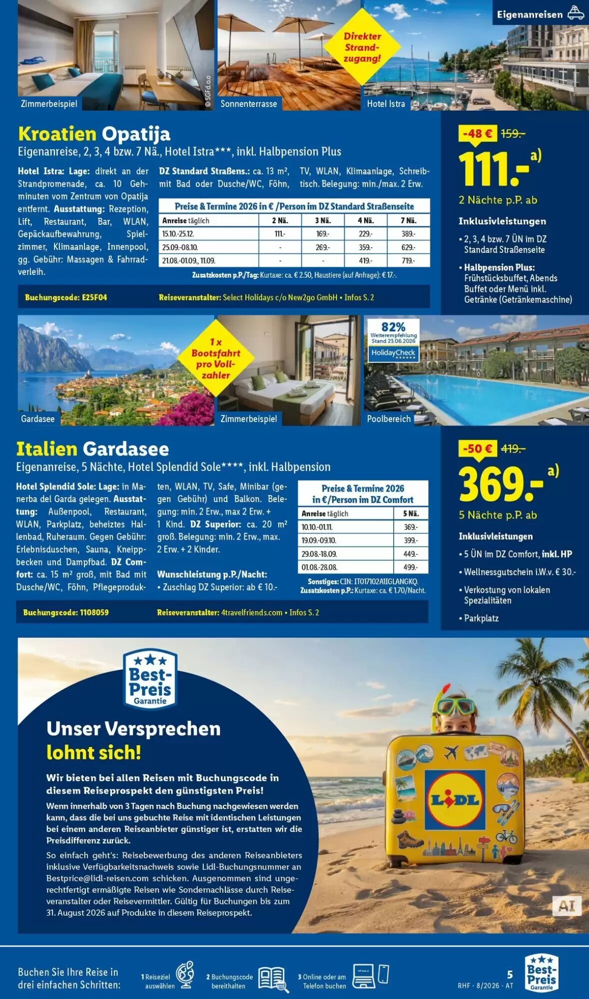 Lidl Reisen Flugblatt (ab 31.07.2026) - Angebote und Prospekt - Seite 5