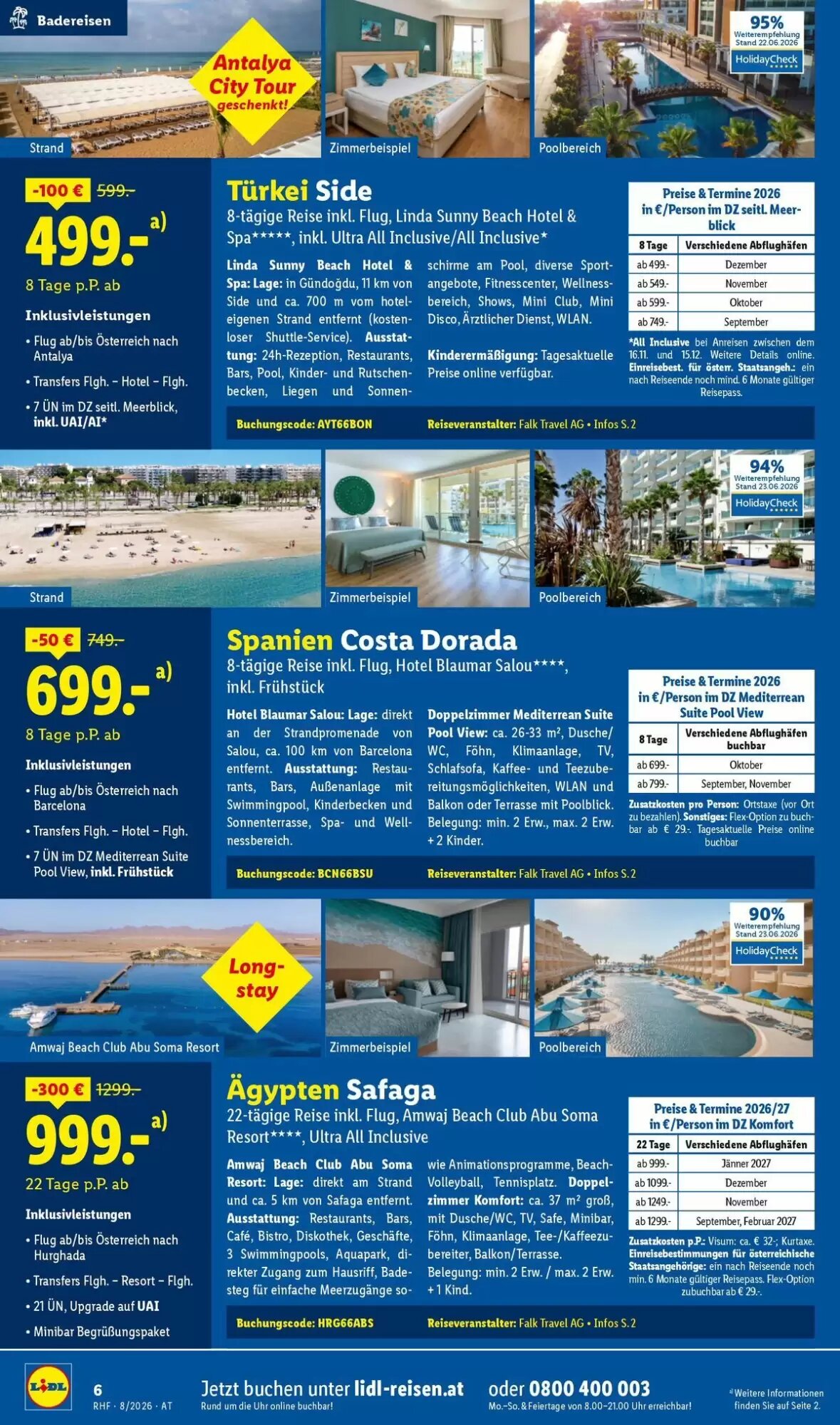 Lidl Reisen Flugblatt (ab 31.07.2026) - Angebote und Prospekt - Seite 6