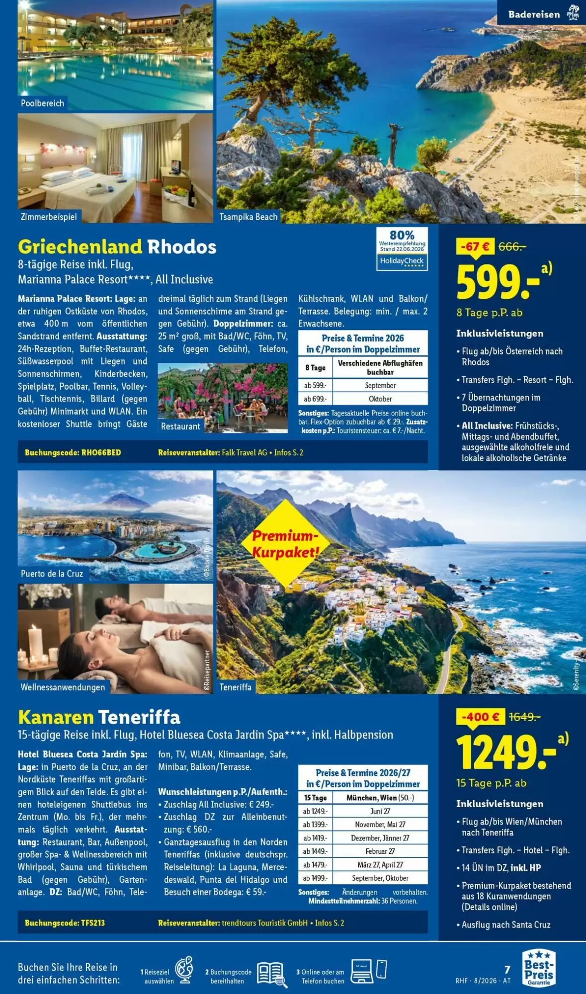 Lidl Reisen Flugblatt (ab 31.07.2026) - Angebote und Prospekt - Seite 7