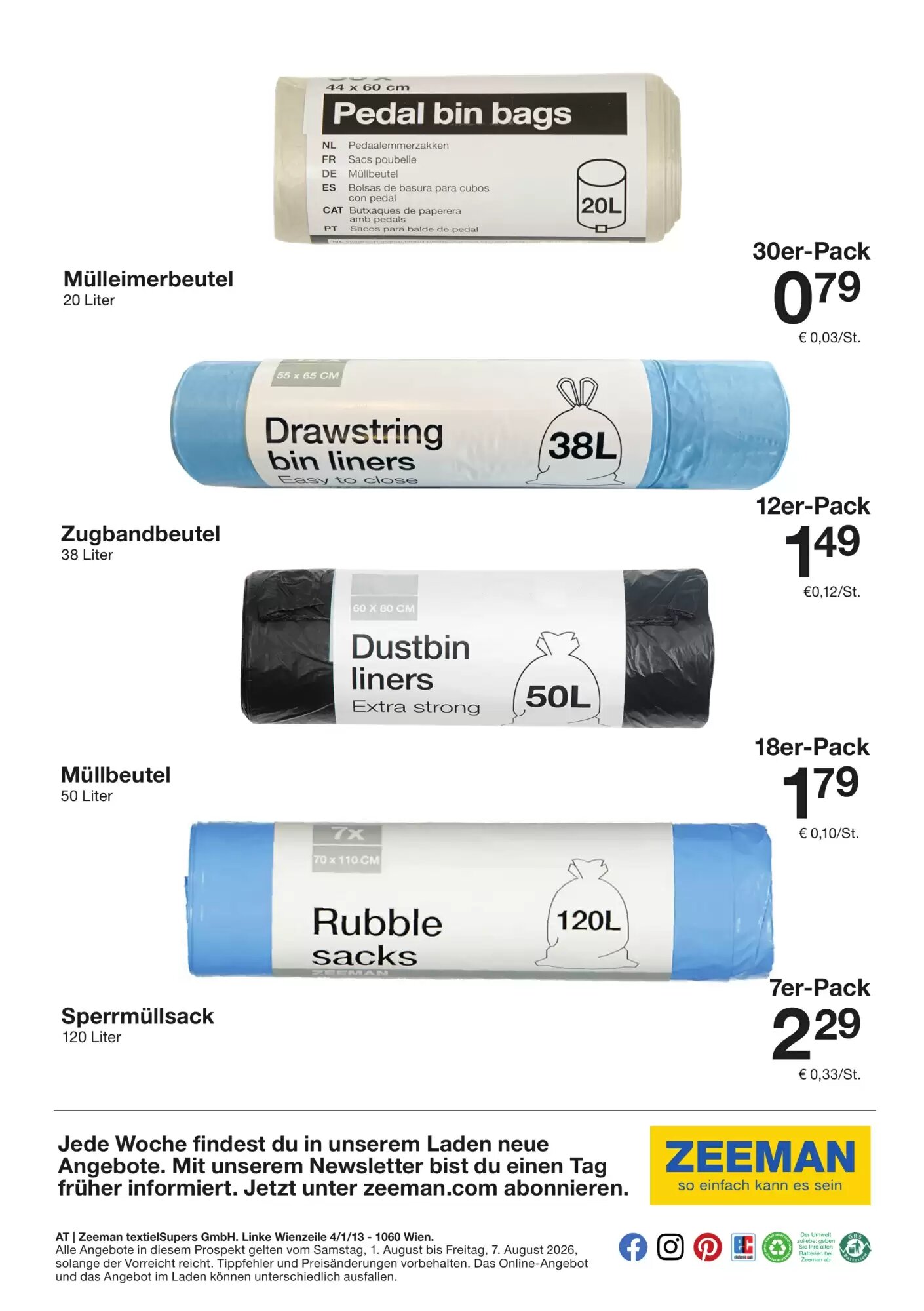 Zeeman Flugblatt (ab 01.08.2026) - Angebote und Prospekt - Seite 13